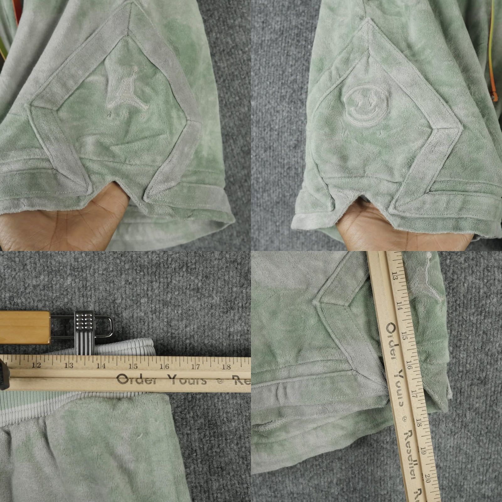 Jordan Brand Jordan Sweat Shorts Mens M Green Terry J Balvin DR2964-316 Size US 31 - 8 Thumbnail