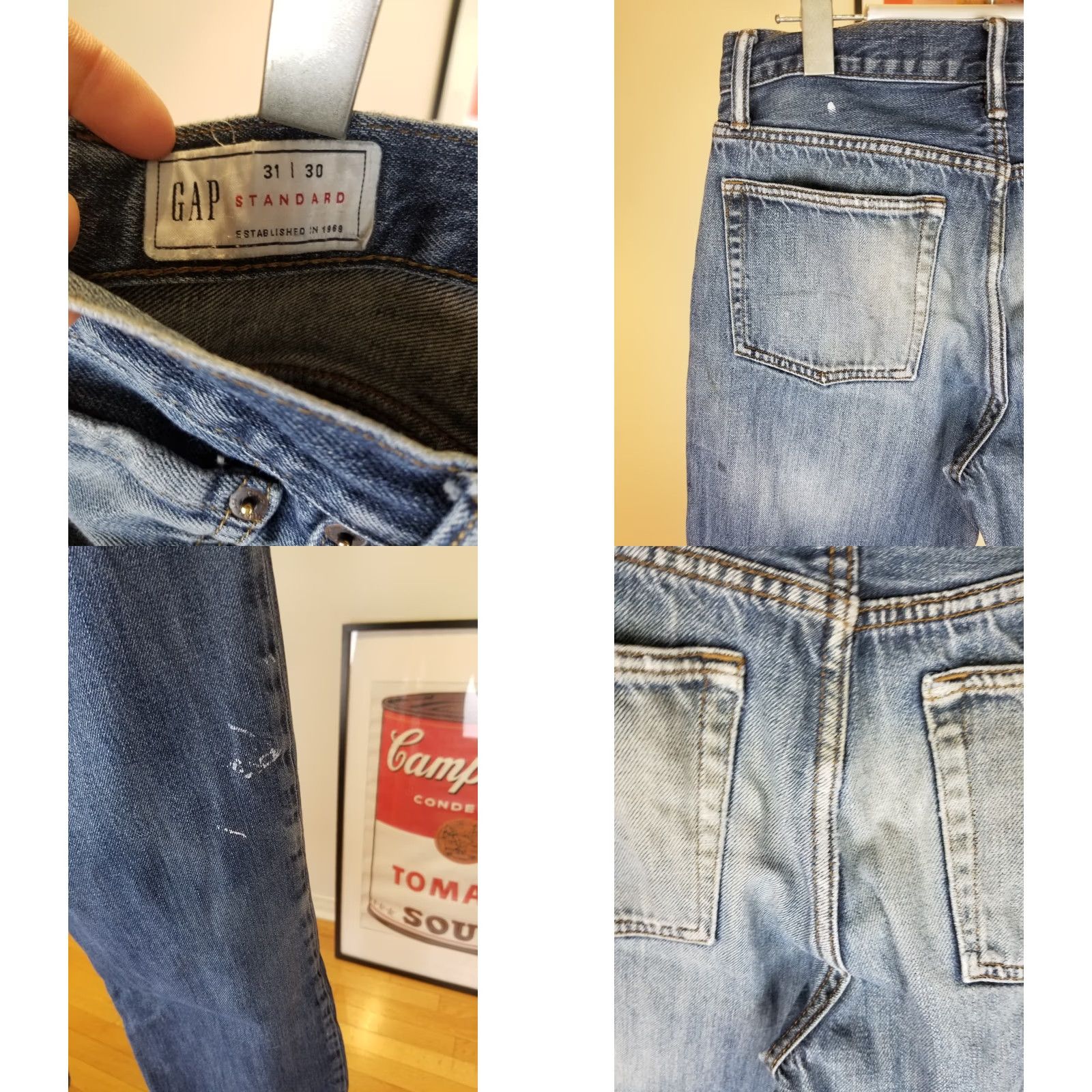 Gap VINTAGE GAP DISTRESSED FADED DENIM JEANS SZ 30 Shoes? Size US 30 / EU 46 - 8 Thumbnail