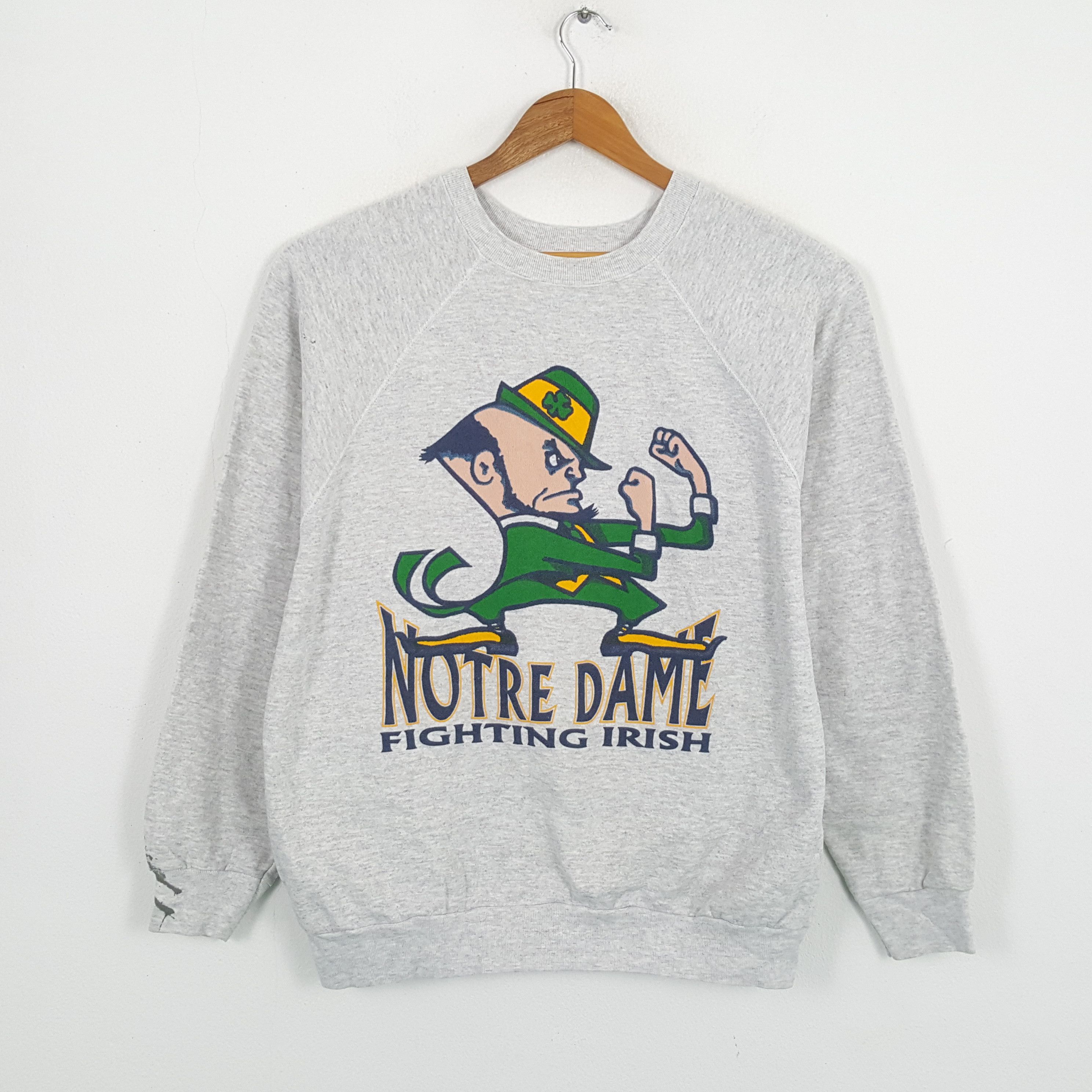 NFL × Vintage Vintage NOTRE DAME FIGHTING IRISH American NFL Sweatshirts Size US L / EU 52-54 / 3 - 1 Thumbnail