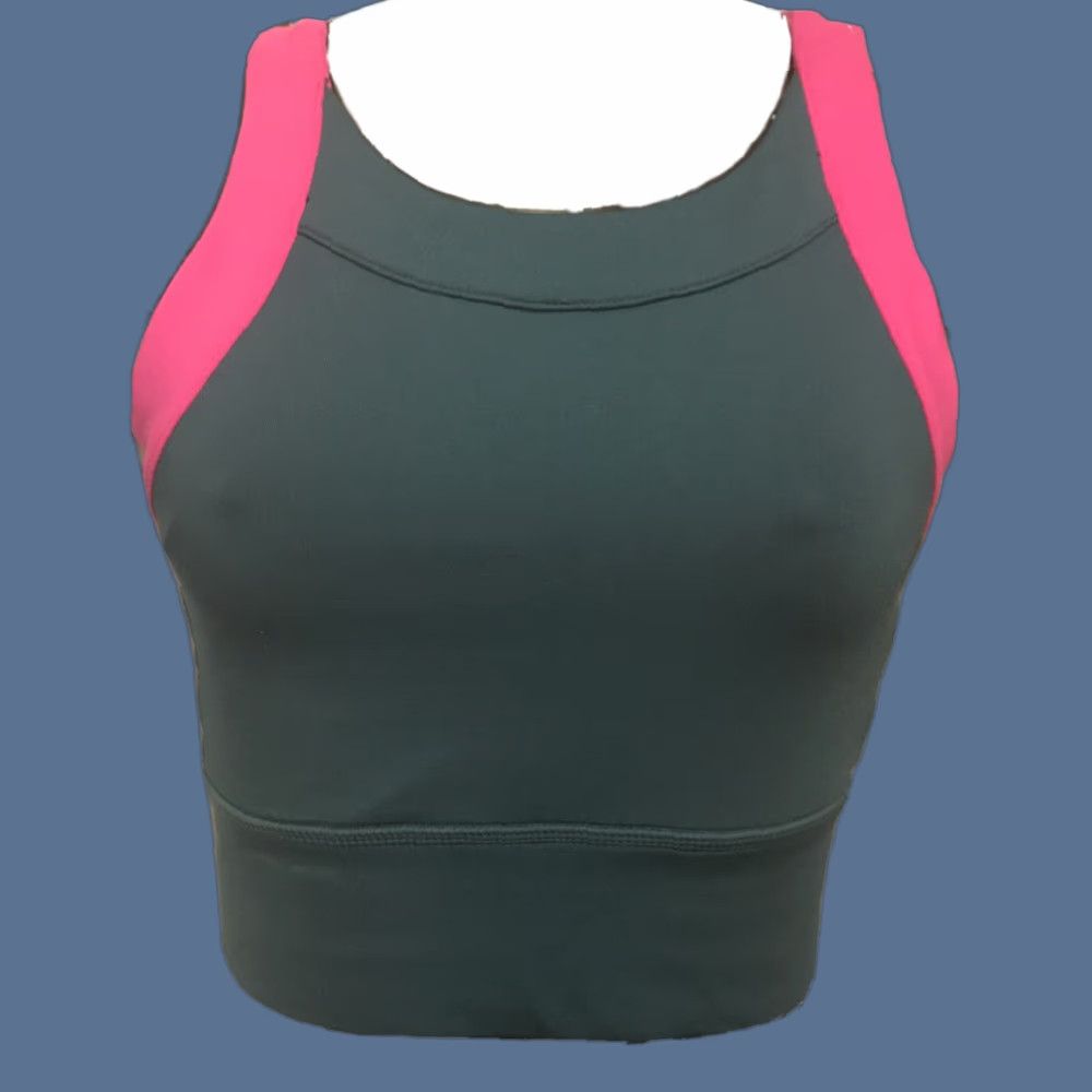 Pinko VINTAGE MPG Sport Bra Green Pink Shirt Womens Small Size ONE SIZE - 1 Thumbnail