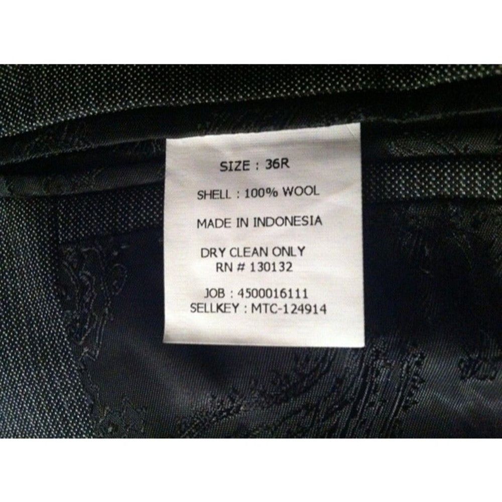 Murano MURANO MENS GRAY 100%WOOL SPORT COAT BLAZER JACKET SIZE: 36R Size 36R - 11 Thumbnail