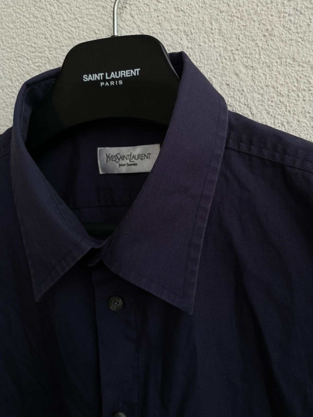 Yves Saint Laurent Summer YSL Shirt Logo Navy Size US XXL / EU 58 / 5 - 9 Thumbnail