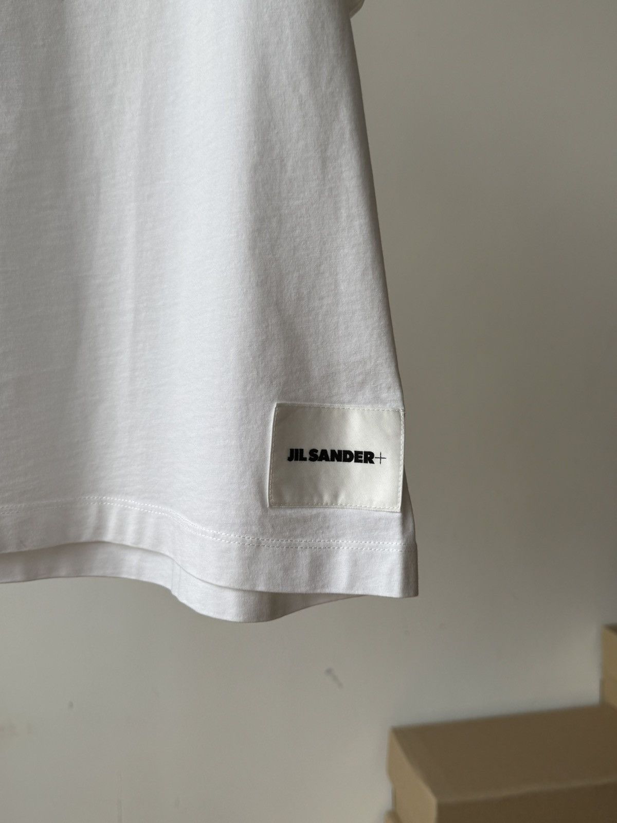 Jil Sander Jil Sander+ Blank White T-shirt Size US M / EU 48-50 / 2 - 2 Thumbnail