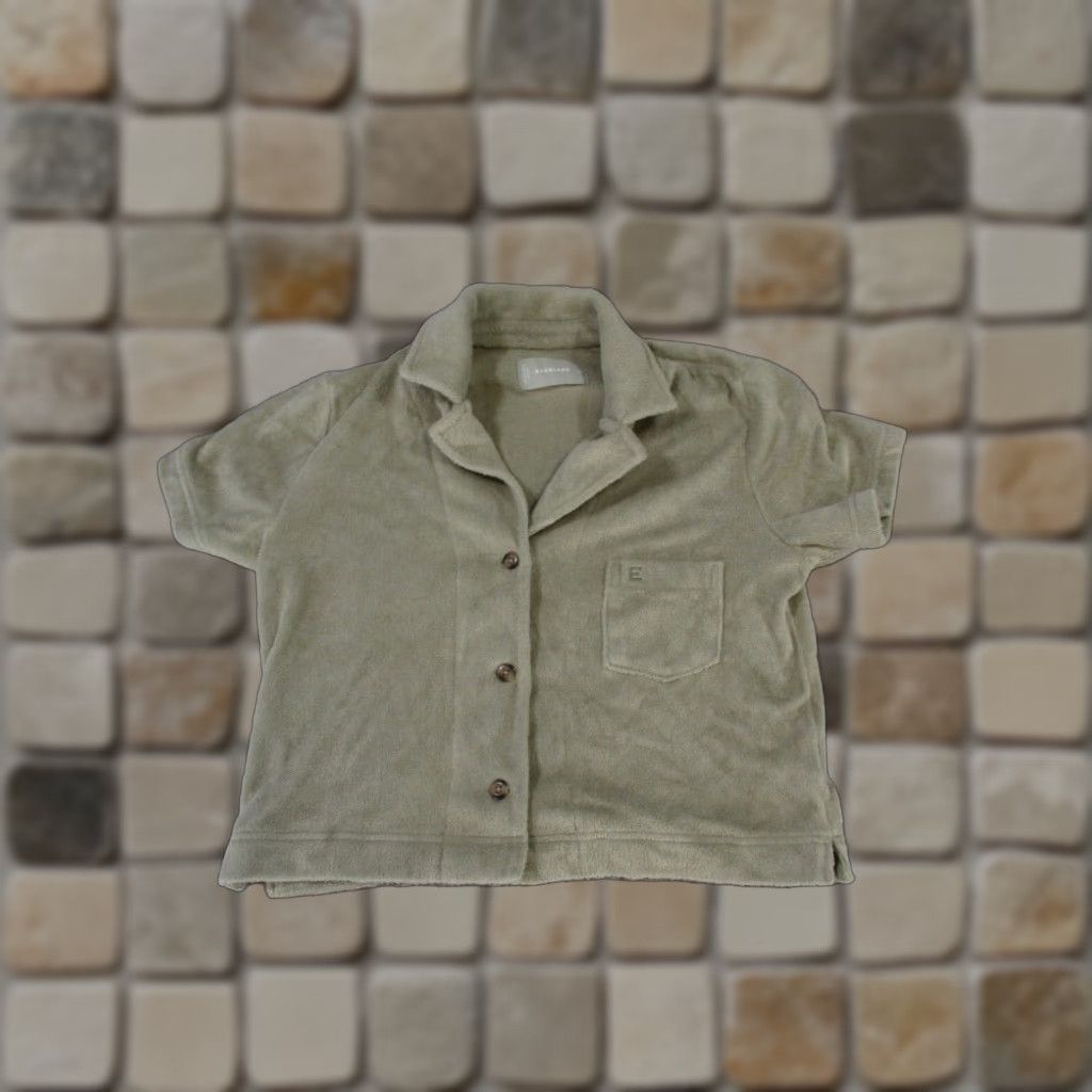 Everlane Everlane Blouse Womens Xs Brown Cotton Short Sleeve Size XS / US 0-2 / IT 36-38 - 1 Thumbnail