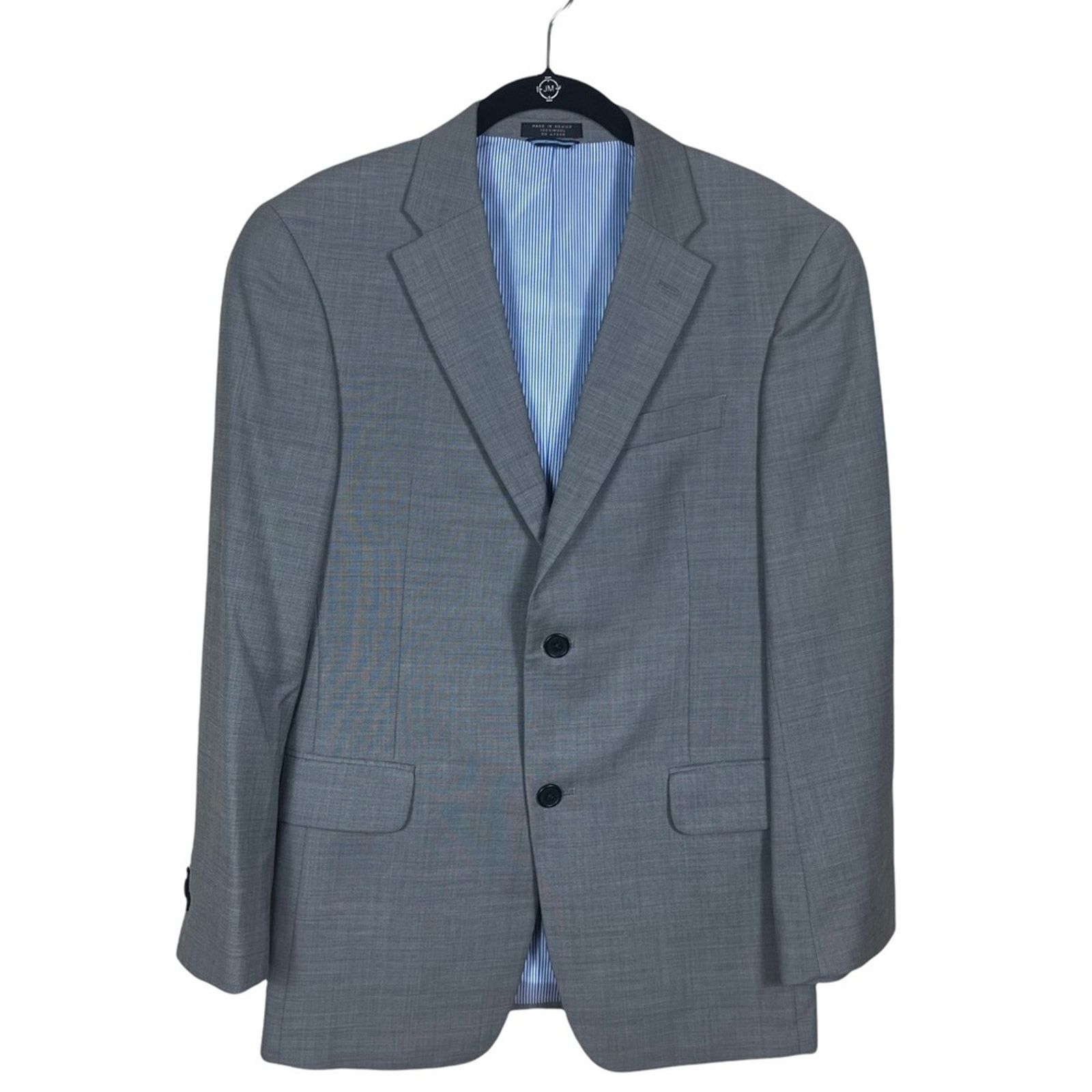 Tommy Hilfiger Tommy Hilfiger 2 Button Notch Collar Wool Blazer Gray 36 S Size 36S - 1 Thumbnail