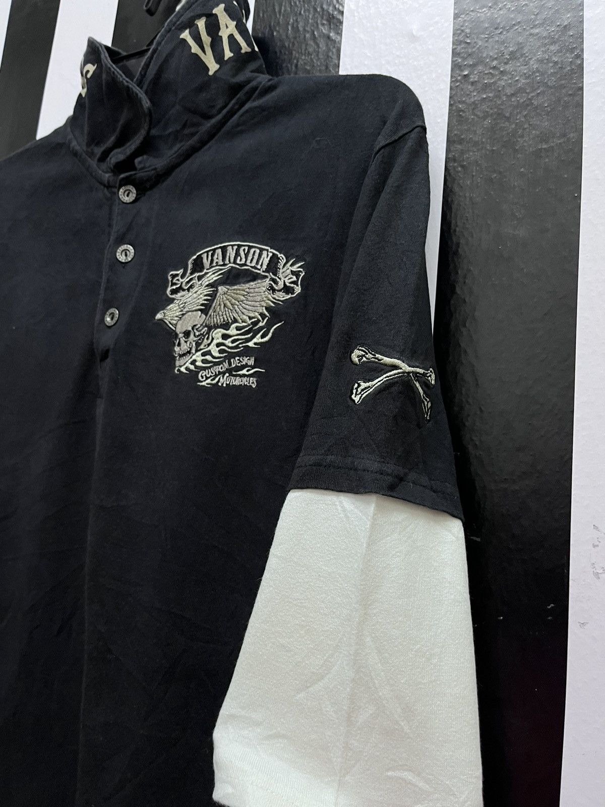 Vanson Leathers Vanson Skull Embroidery Motorcycles Road Racer Size US S / EU 44-46 / 1 - 6 Thumbnail
