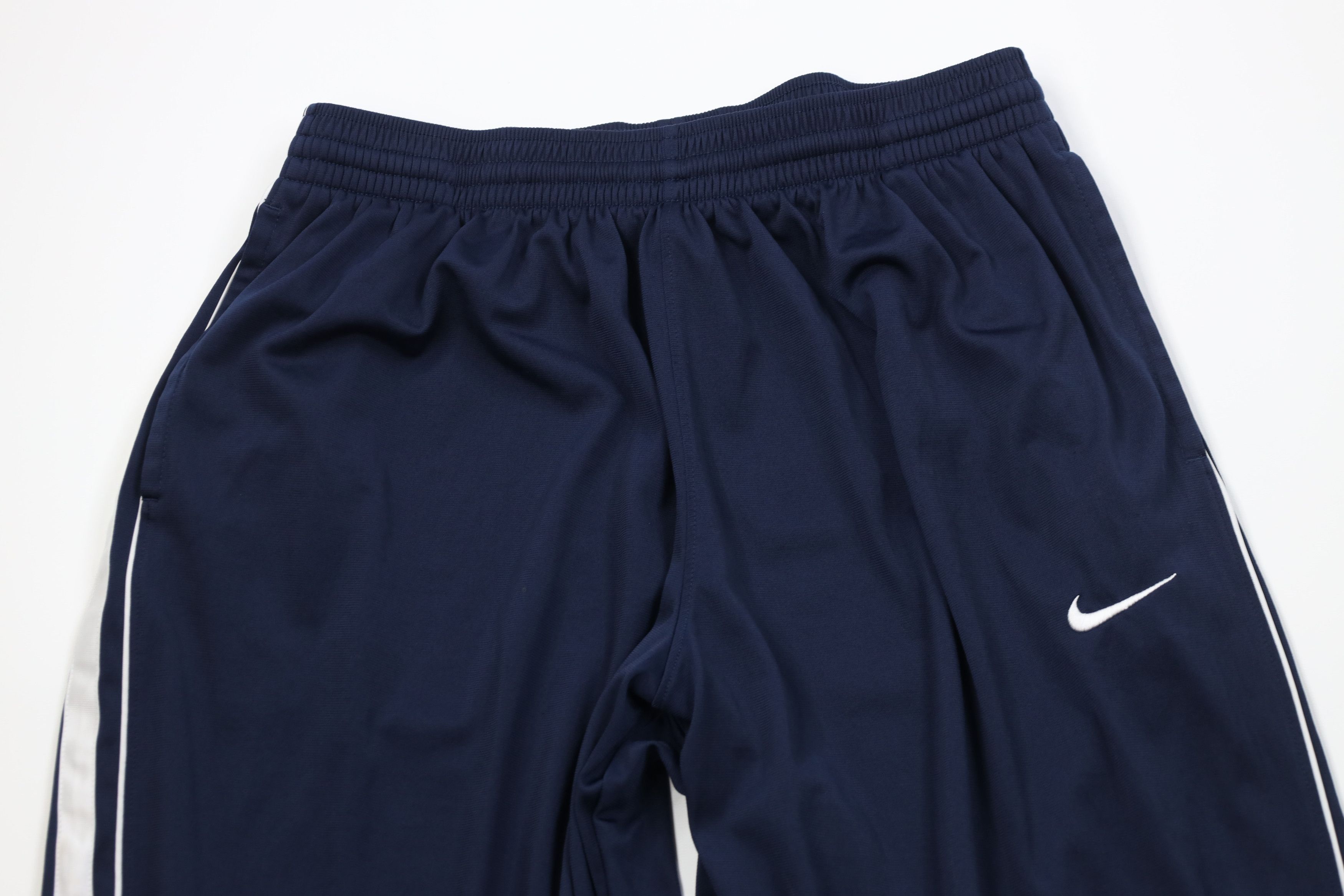 Nike Vintage Nike Mini Swoosh Striped Wide Leg Pants Navy Blue Size US 38 / EU 54 - 2 Thumbnail