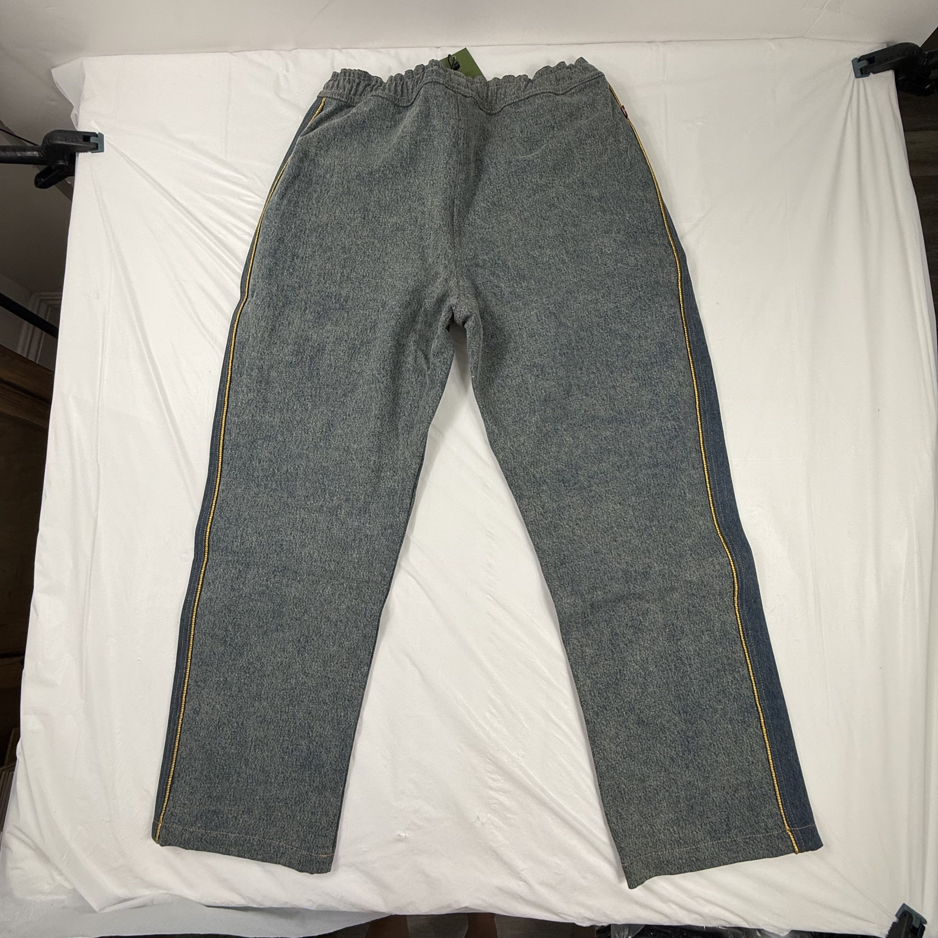 DENIM TEARS × Levi's Levis x Denim Tears ADG Track Pants Grey Indigo Side Stripe Size US 34 / EU 50 - 2 Thumbnail