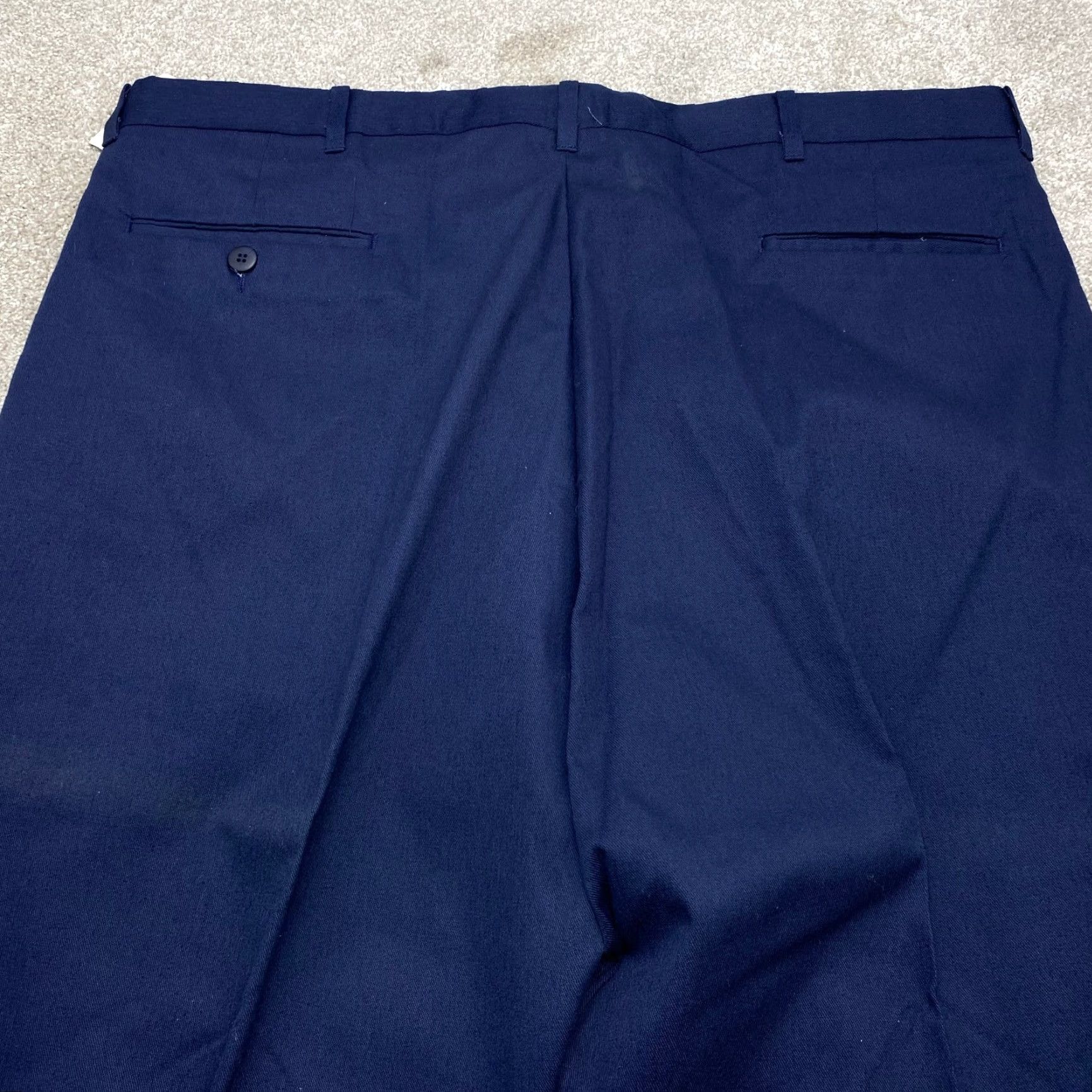 Vintage Knightsbridge Pants NWT Mens 40x26 Blue Flat Front Cotton Blend Chinos 7184 Size US 40 / EU 56 - 5 Thumbnail
