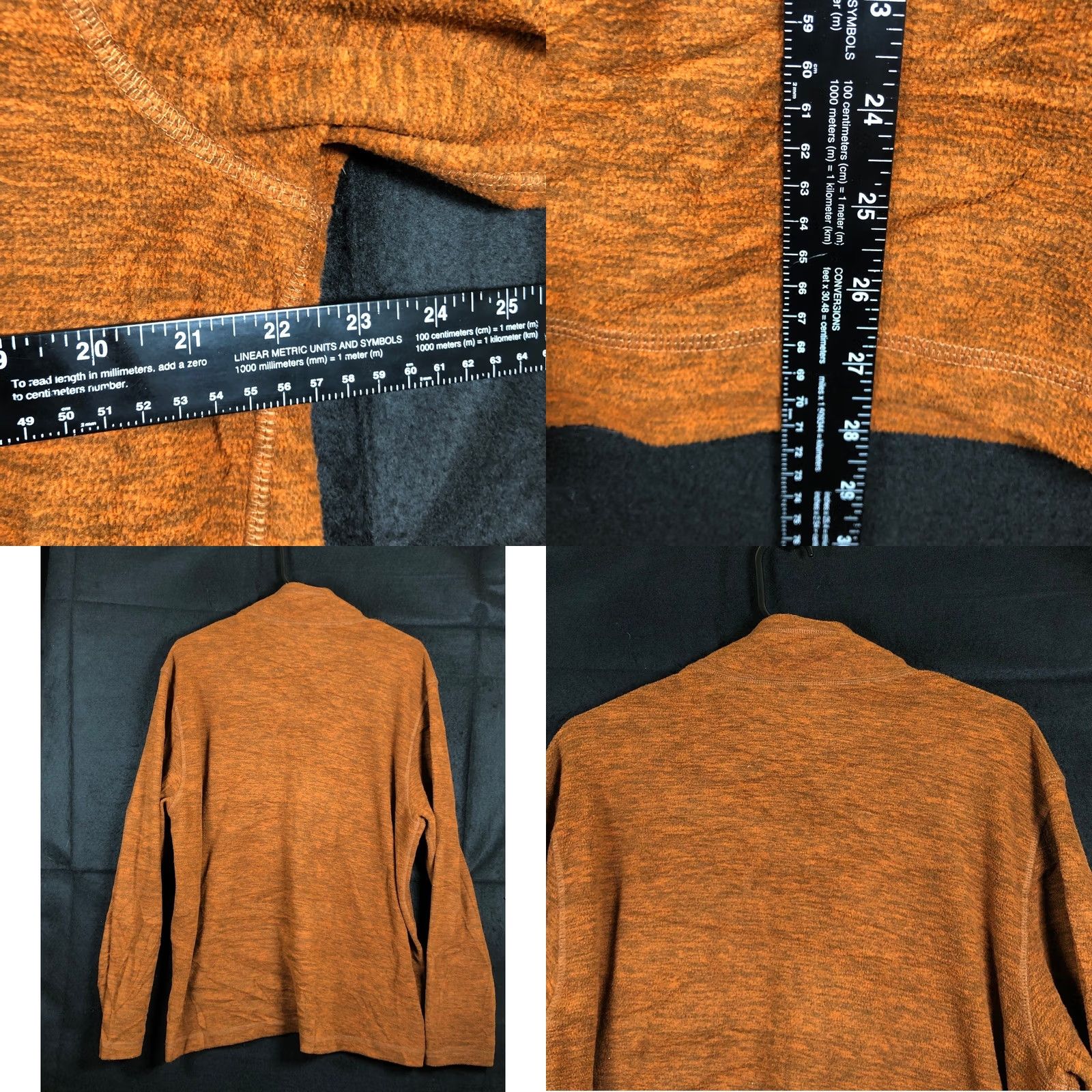 Eddie Bauer Eddie Bauer Outdoors Mens Sweatshirt Orange Fleece 1/4 Zip Long Sleeve Large Size US L / EU 52-54 / 3 - 8 Thumbnail