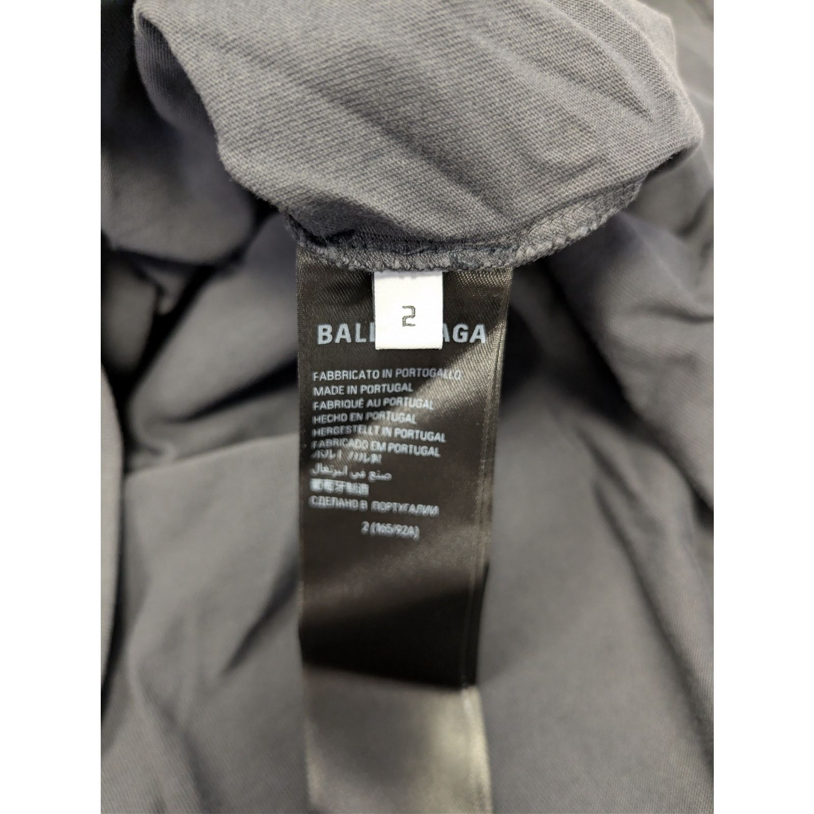 Balenciaga o1rshd1 Offshore Oversized Vintage Jersey T-Shirt in Black Size US M / EU 48-50 / 2 - 16 Thumbnail