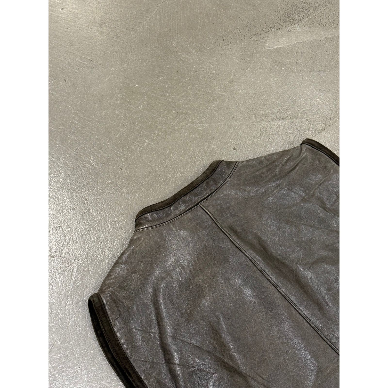 Versace 1980s Gianni Versace studded leather vest Size 44R - 6 Thumbnail