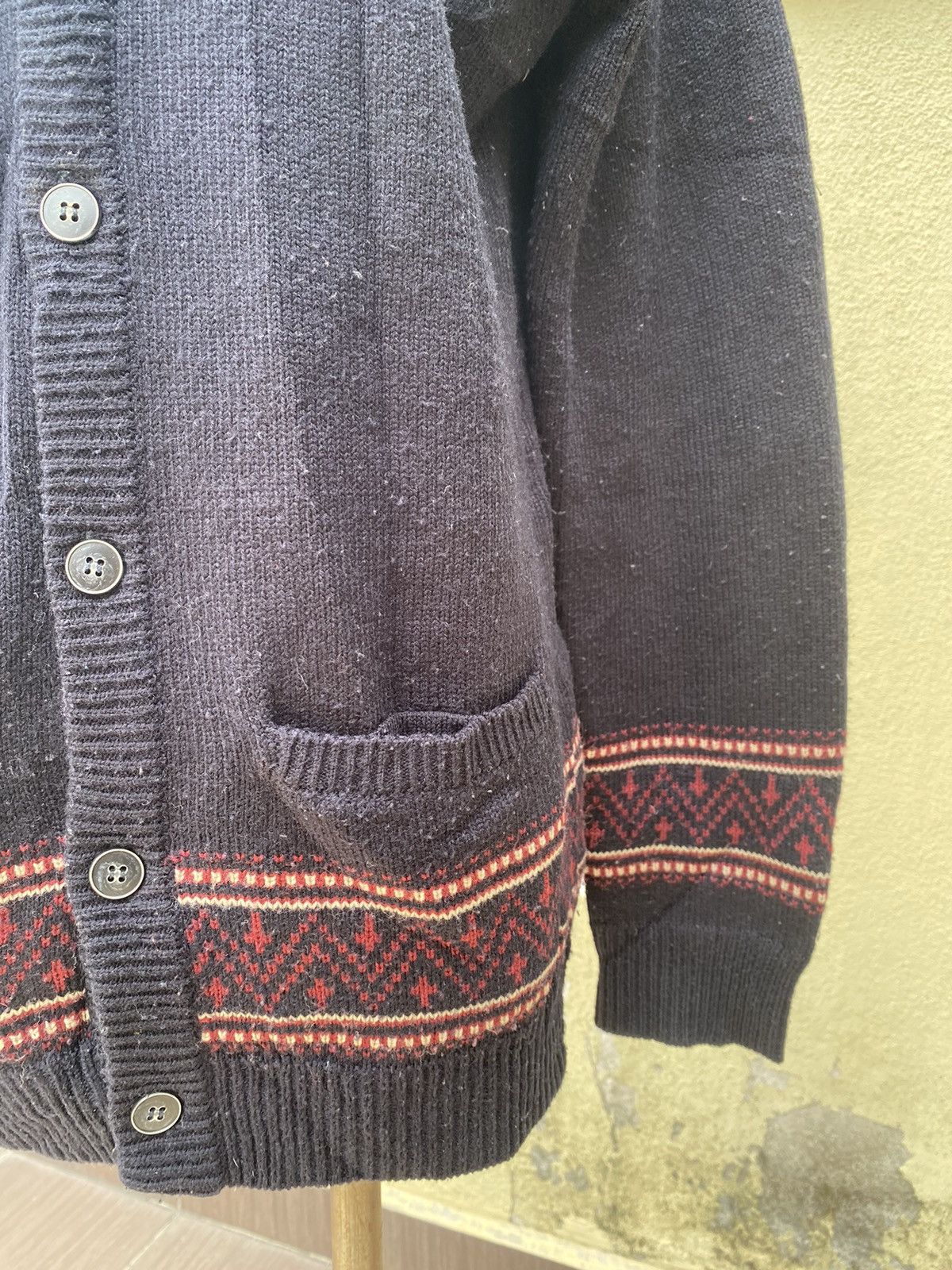 Japanese Brand navy cardigan Size US L / EU 52-54 / 3 - 3 Thumbnail