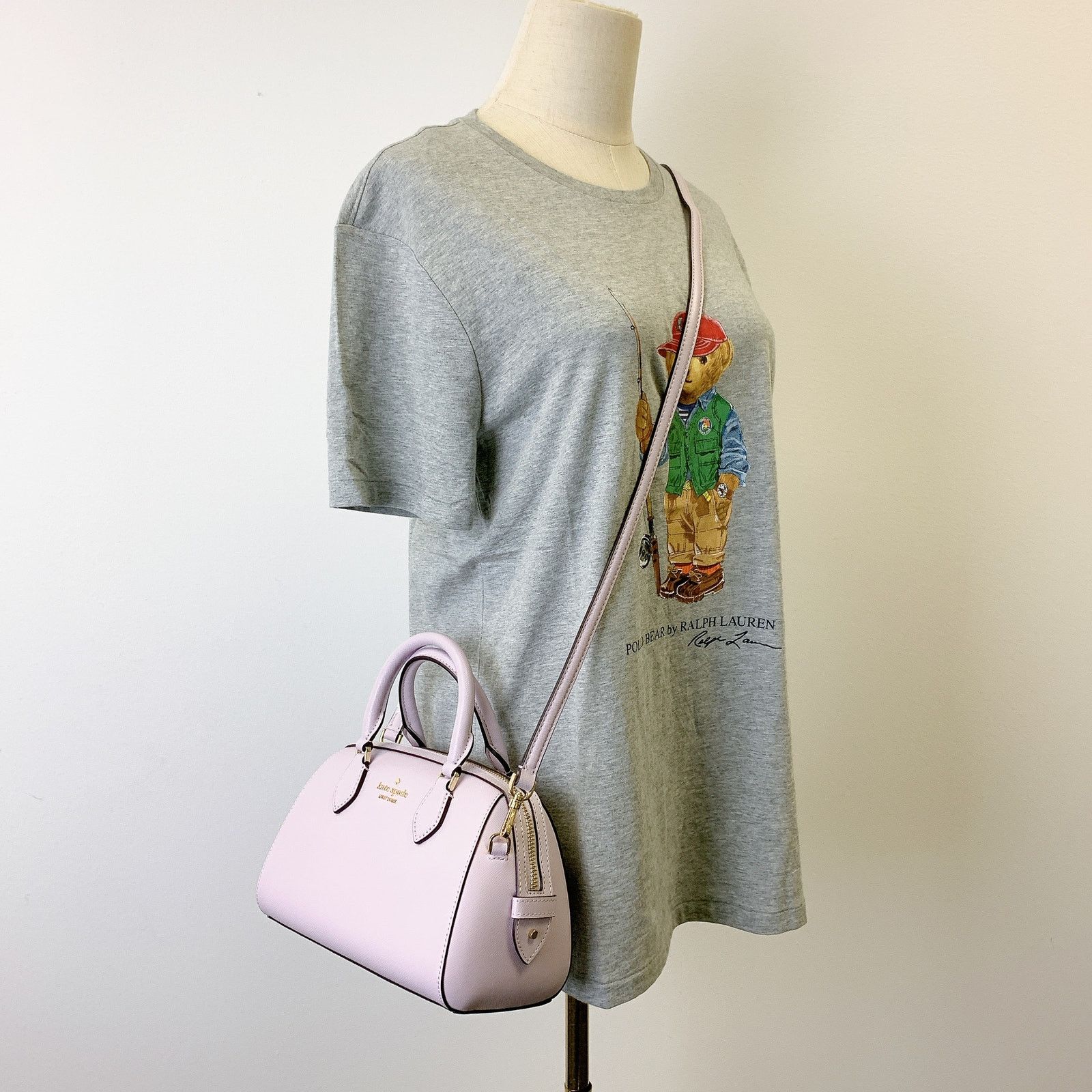 Kate Spade Kate Spade KF493 Madison Leather Duffle Crossbody Lavender Size ONE SIZE - 1 Thumbnail
