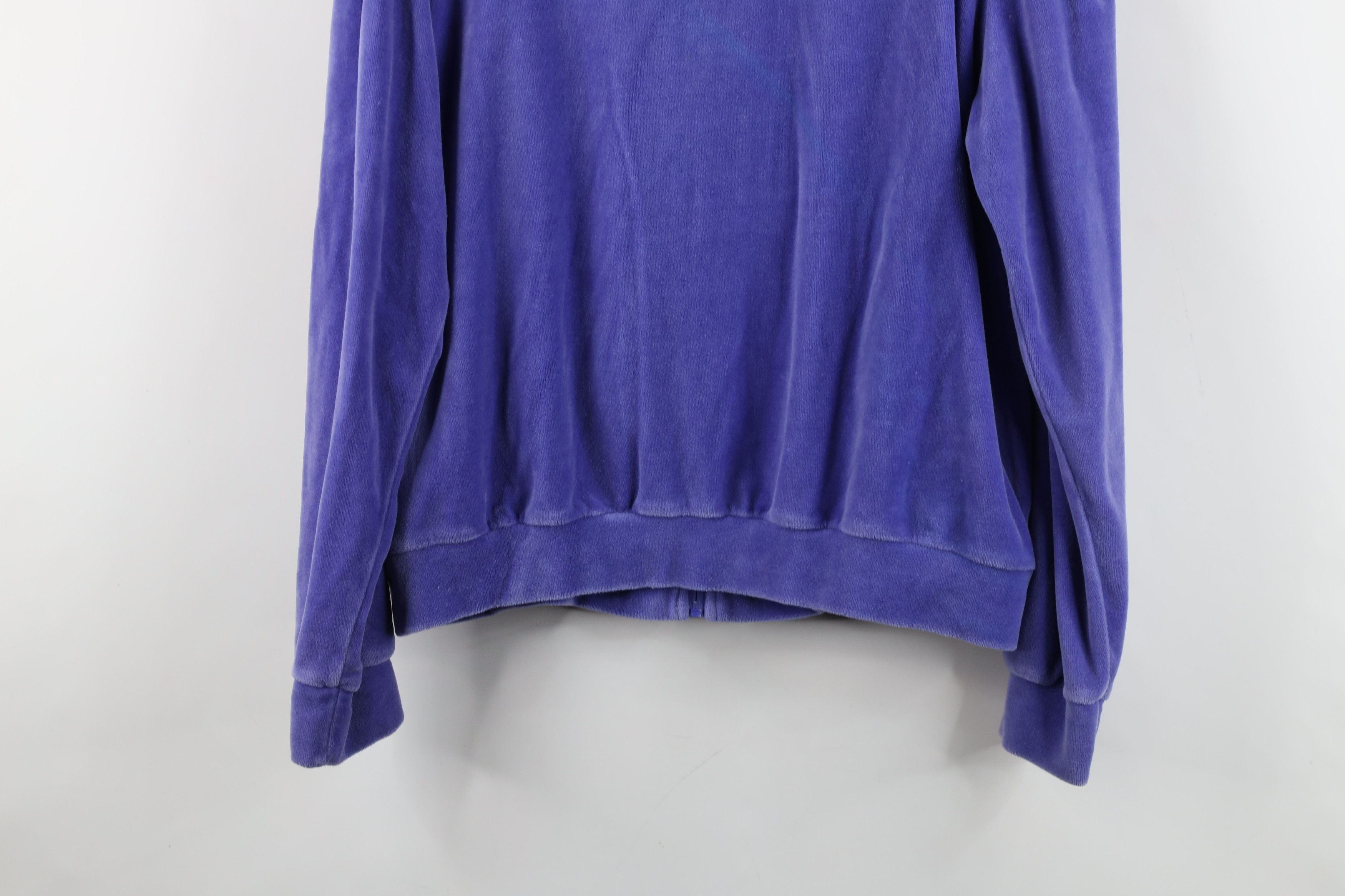 Vintage Vintage 90s Streetwear Velour Cafe Racer Bomber Jacket Size L / US 10 / IT 46 - 13 Thumbnail