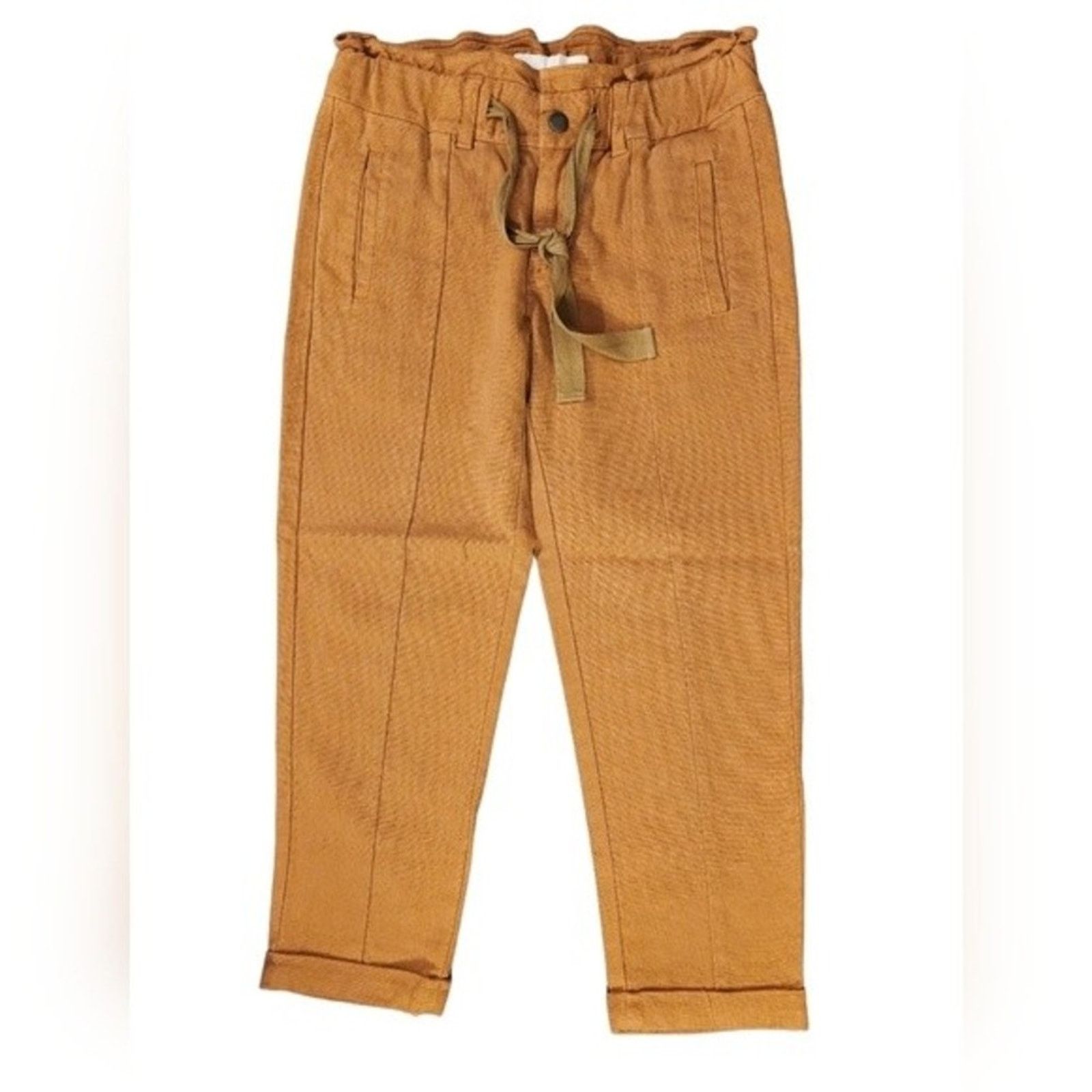 Paper Denim & Cloth Paper Denim & Cloth Crop Pleated Trouser Pant 27 Size 27" / US 4 / IT 40 - 1 Thumbnail