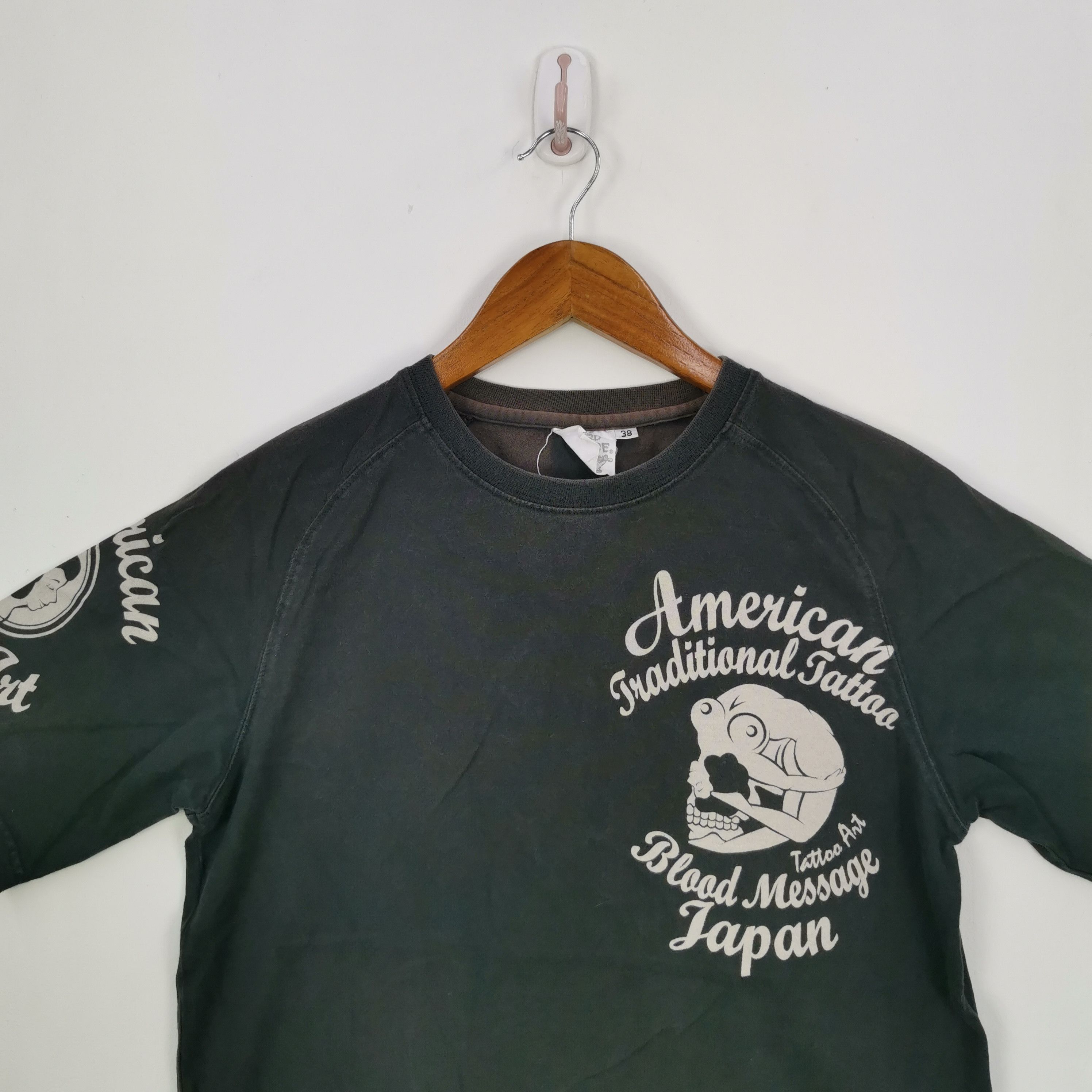 Japanese Brand × Vintage Vintage Blood Message T-Shirt Skull Horror Japanese Tee Size US S / EU 44-46 / 1 - 4 Thumbnail