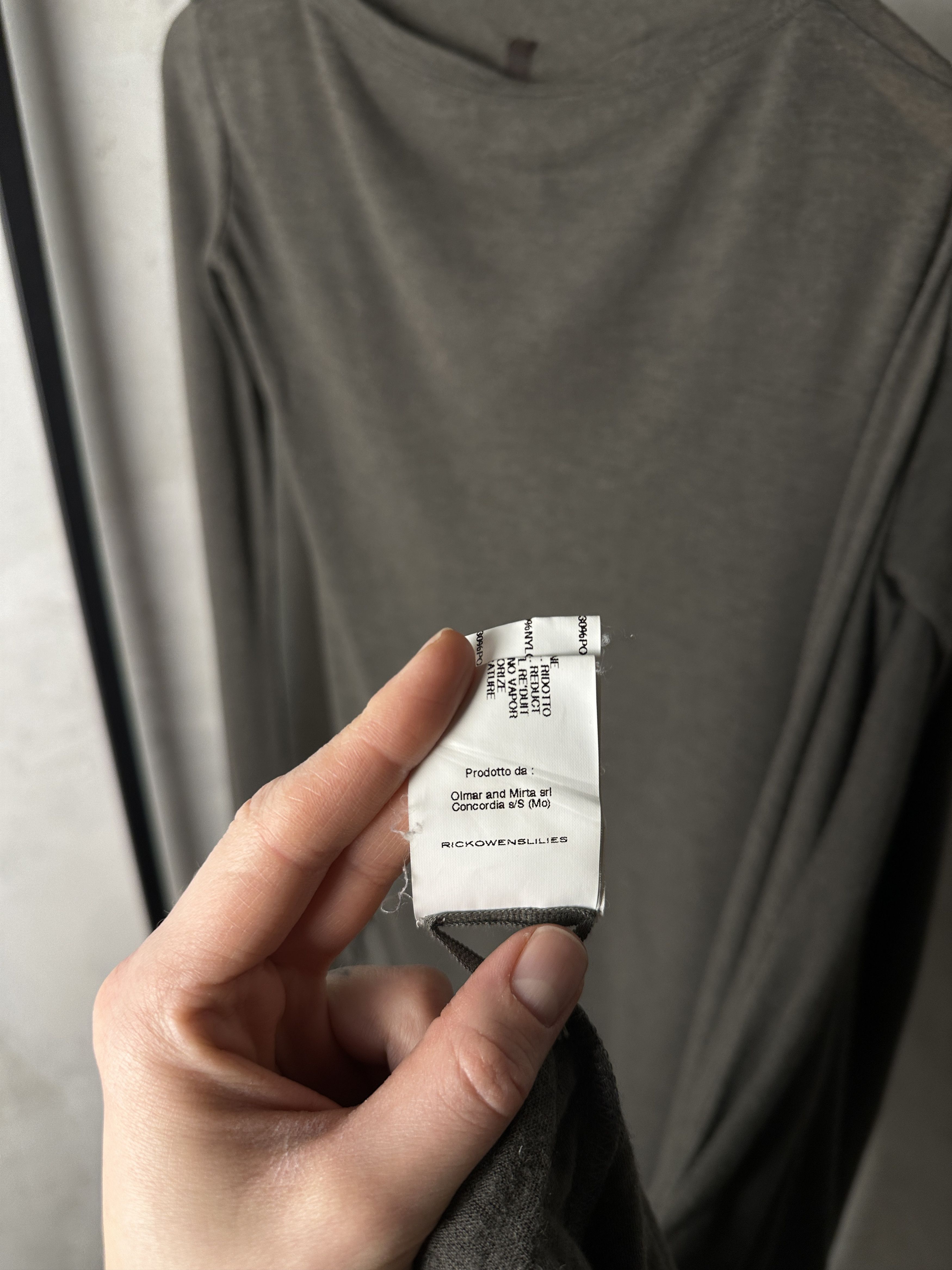 Rick Owens Rick Owens Lilies FW16 Darkdust Wool Drape Midi Dress Size XS / US 0-2 / IT 36-38 - 9 Thumbnail