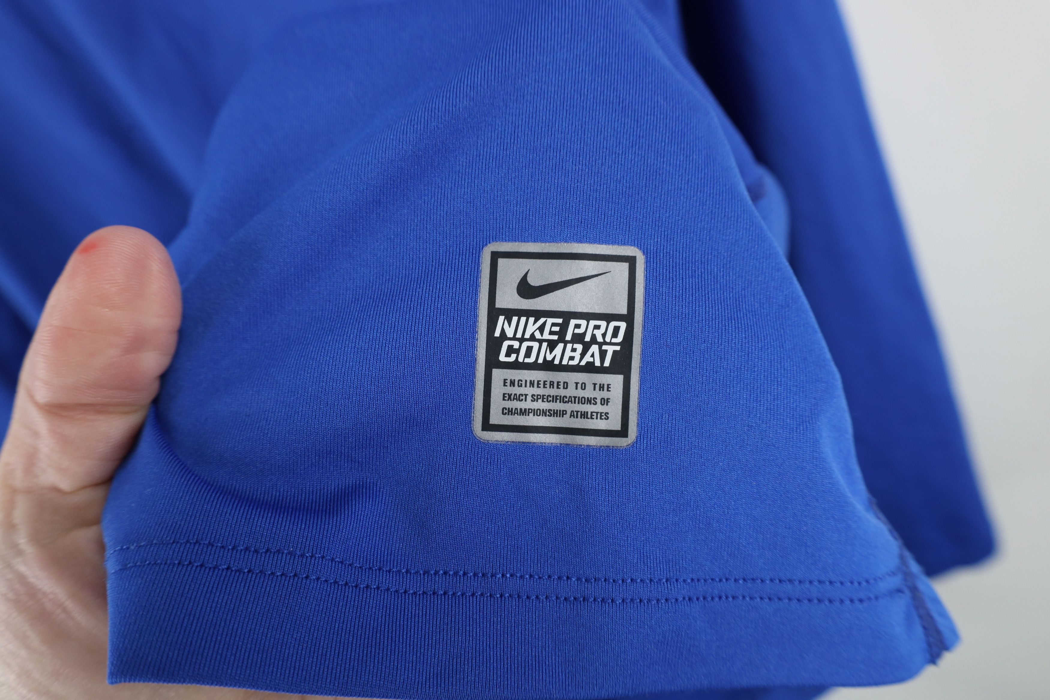 Nike × Vintage Nike Pro Combat Compression Long Sleeve Training T-Shirt Size US L / EU 52-54 / 3 - 7 Thumbnail