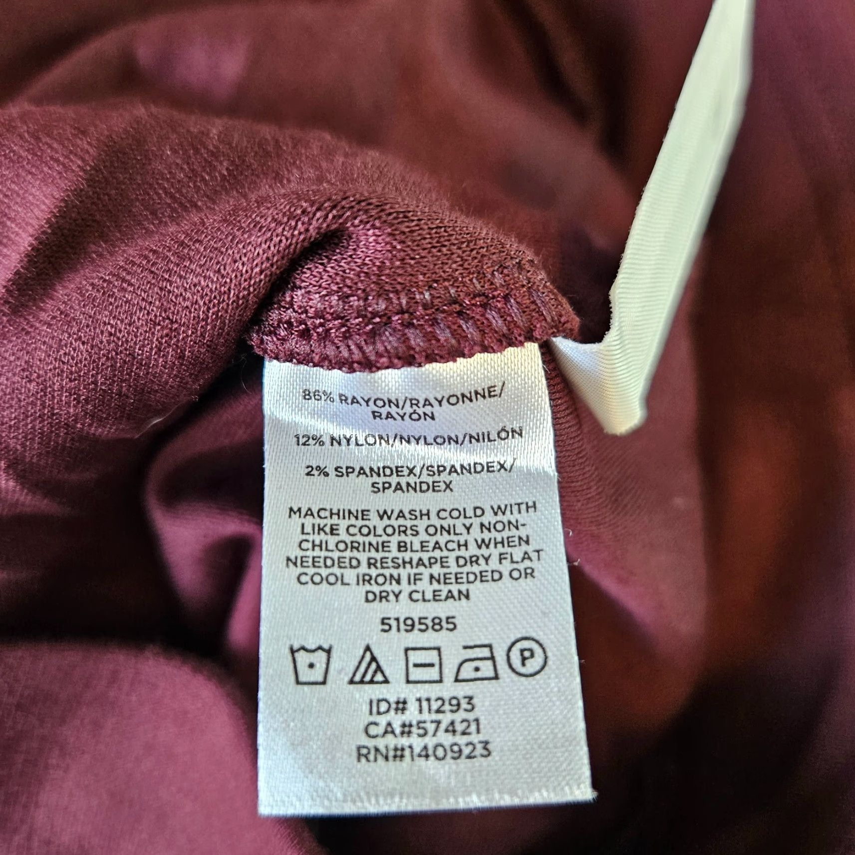 Loft Ann Taylor LOFT Womens Pants Ankle Sz XS Burgundy Pull On High Rise Size 26" / US 2 / IT 38 - 6 Thumbnail