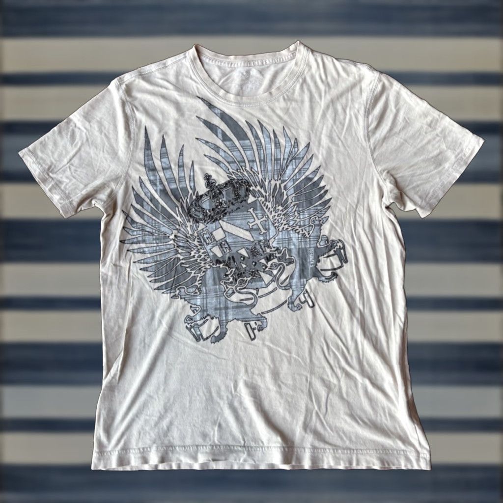 Express VINTAGE Express T-Shirt Grunge Skulls Large Mens Neo Y2K Cyber Wing Emo Skater Size US L / EU 52-54 / 3 - 1 Thumbnail