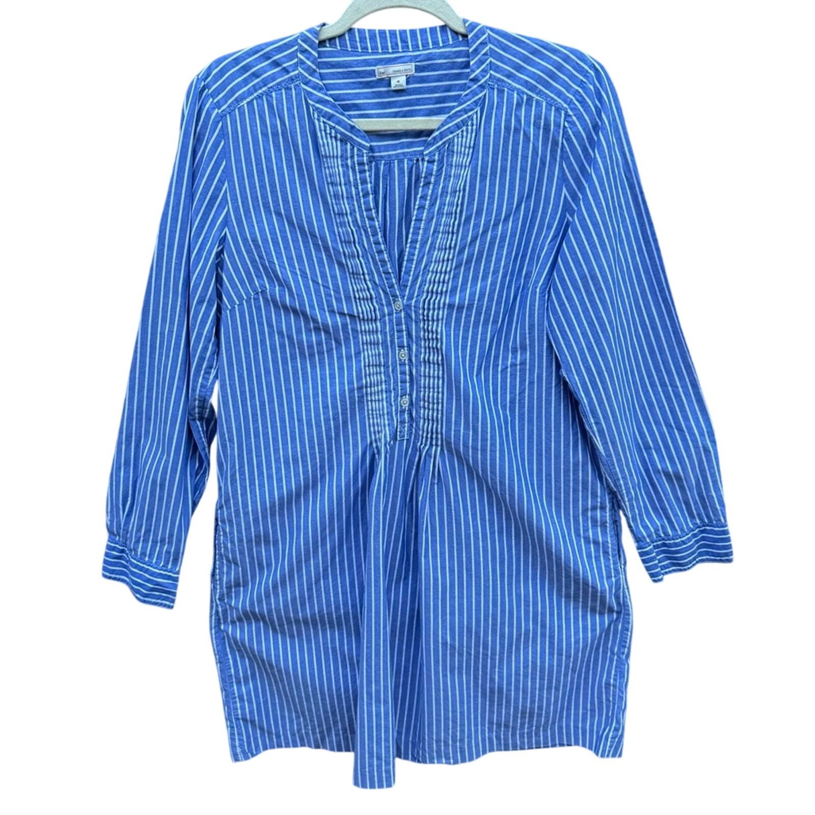Gap Gap Womens Medium Cotton V Neck Long Sleeve Shirt Dress Size M / US 6-8 / IT 42-44 - 1 Thumbnail