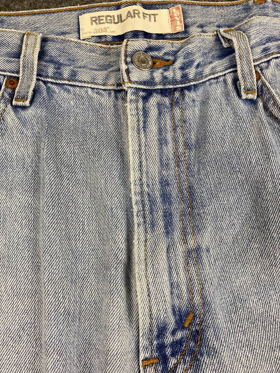 Levi's vintage levis 505 regular fit distressed denim Size US 39 - 14 Thumbnail