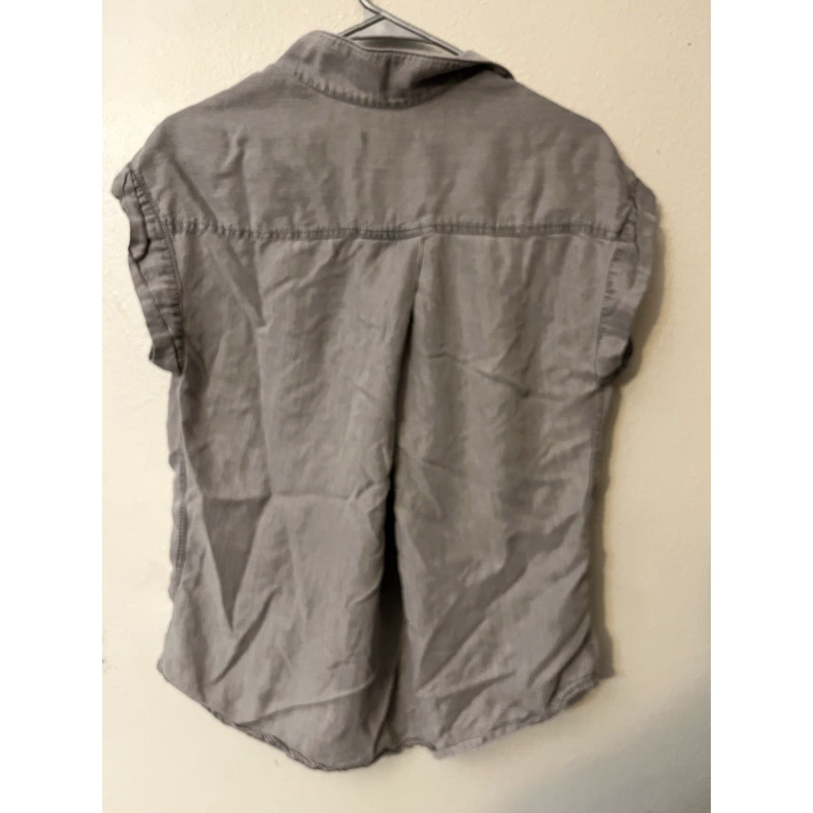 Vintage JACHS Girlfriend Button Down Shirt Womens Blouse M Gray Striped (Down) - Medium Size M / US 6-8 / IT 42-44 - 2 Thumbnail