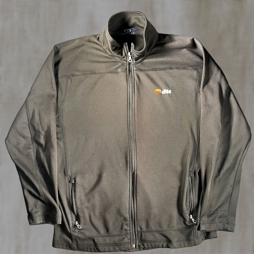 Vintage VINTAGE DTS Jacket Mens M Long Sleeve Black Zip Up Digital Entertainment Jacket Coat Coat Size US M / EU 48-50 / 2 - 1 Thumbnail