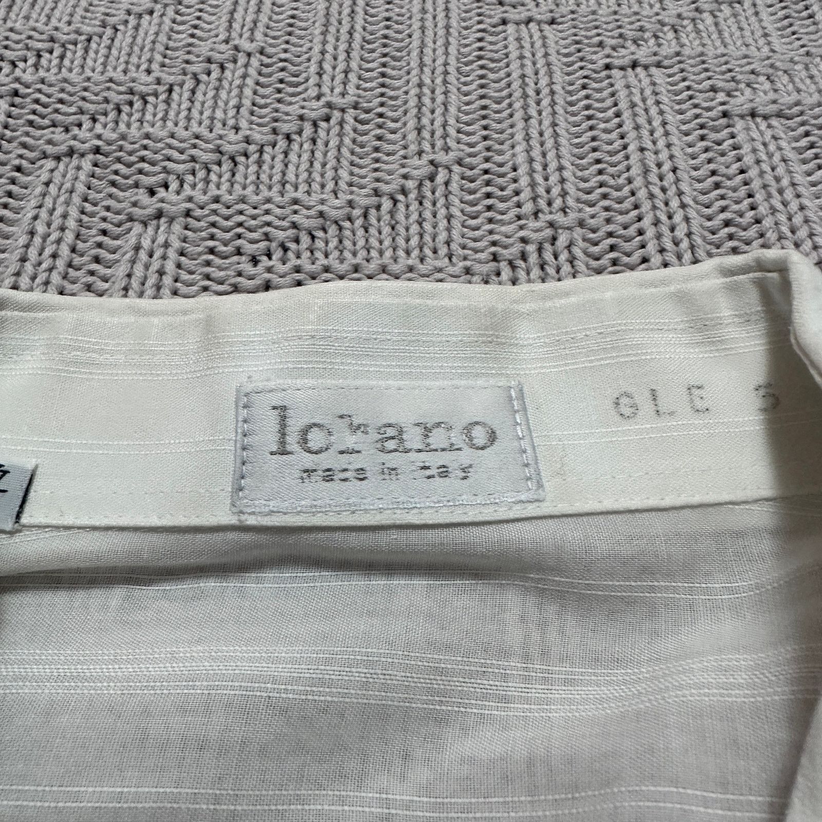 Vintage Vintage Lorano white monotone stripe button down size 17 Size US XL / EU 56 / 4 - 5 Thumbnail