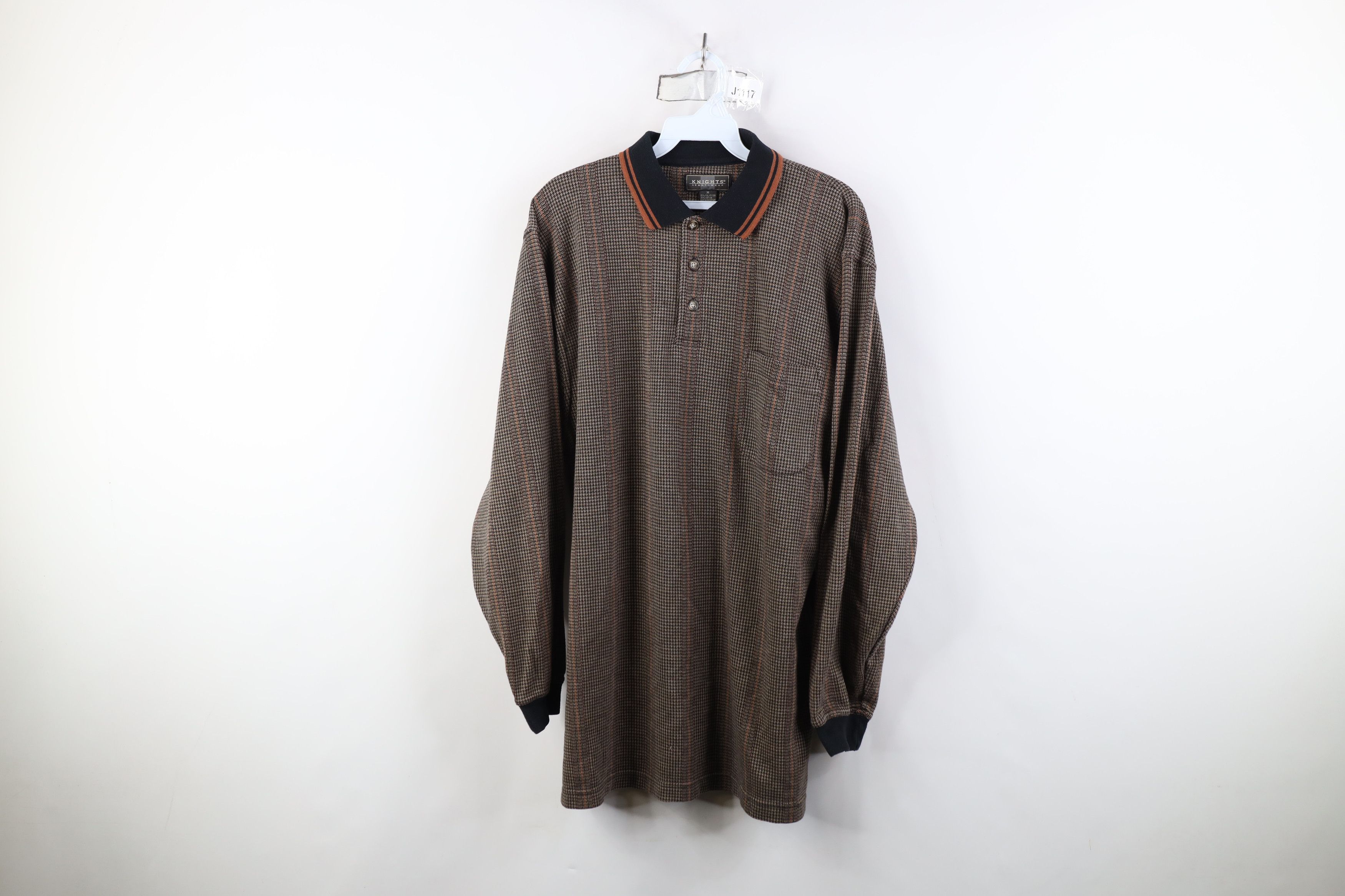 Vintage Vintage 90s Streetwear Knit Long Sleeve Rugby Polo Shirt Size US M / EU 48-50 / 2 - 1 Thumbnail