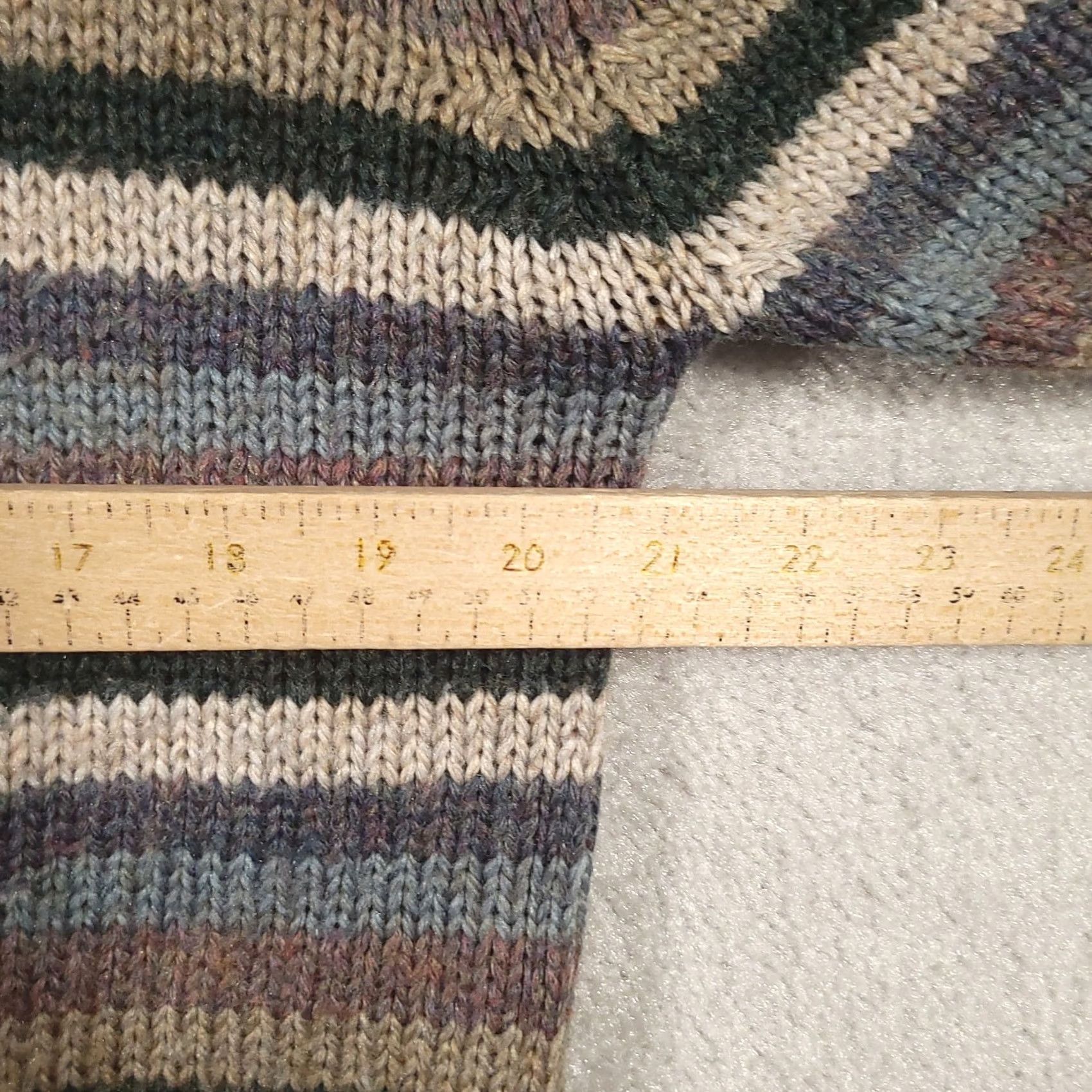 CO VINTAGE Aspetuck Trading Co Sweater Mens L Striped 90s Grandpa Crew Wool Size US L / EU 52-54 / 3 - 4 Thumbnail