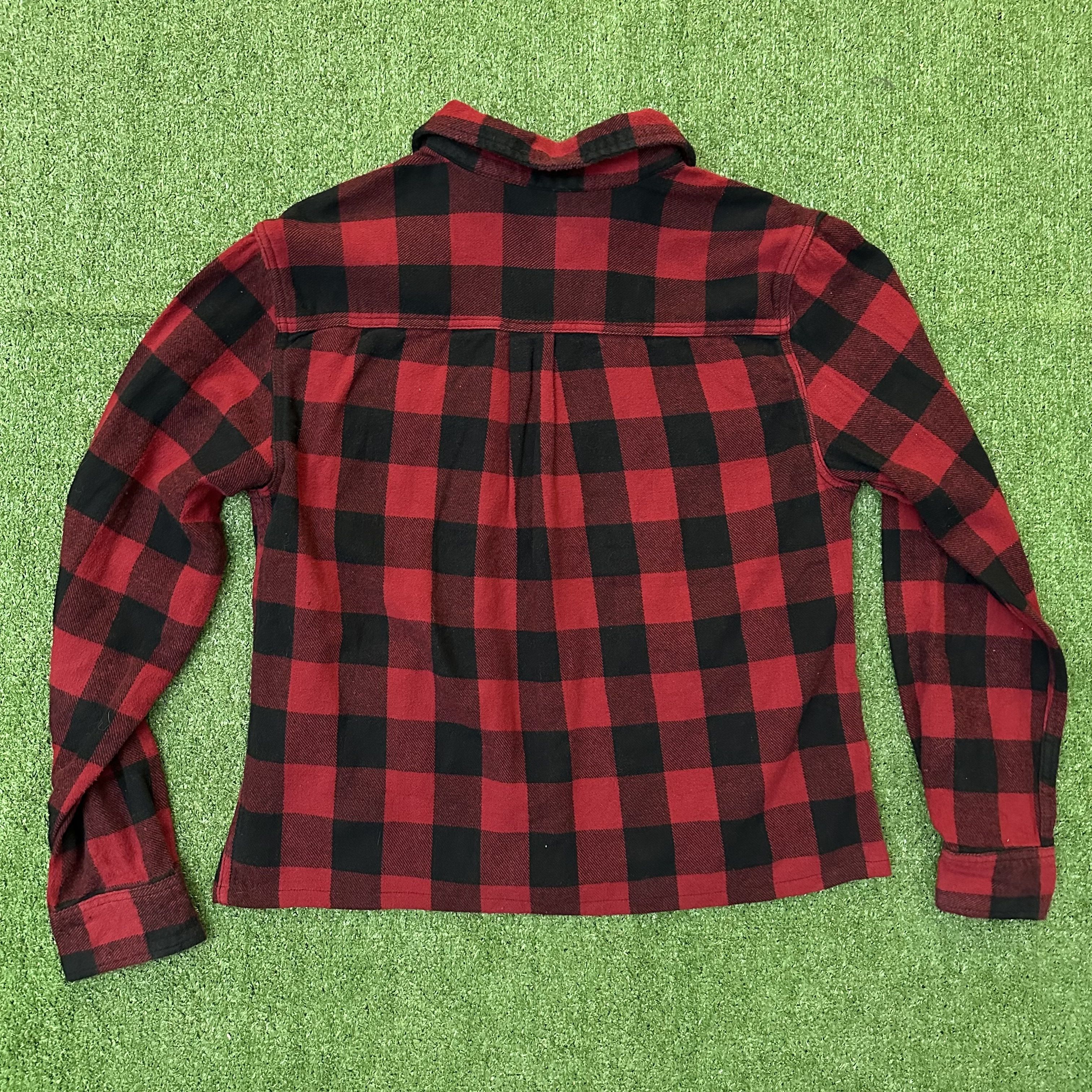 Other Red/Black Retro Plaid Patchwork Button Up Flannel Size US M / EU 48-50 / 2 - 2 Thumbnail
