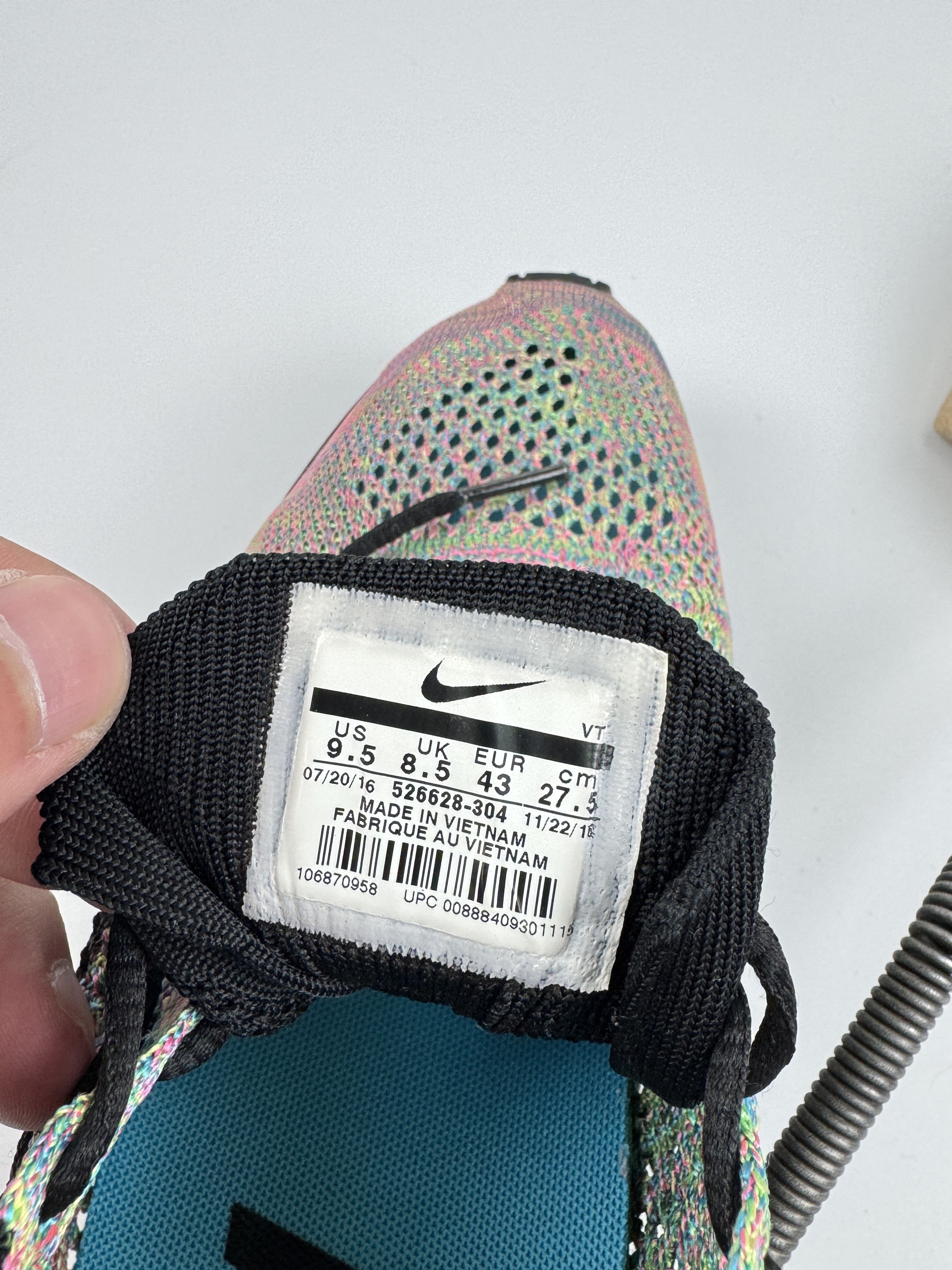 Nike Nike Flyknit Racer Multi Color 2.0 Running Shoes Size US 9.5 / EU 42-43 - 8 Thumbnail