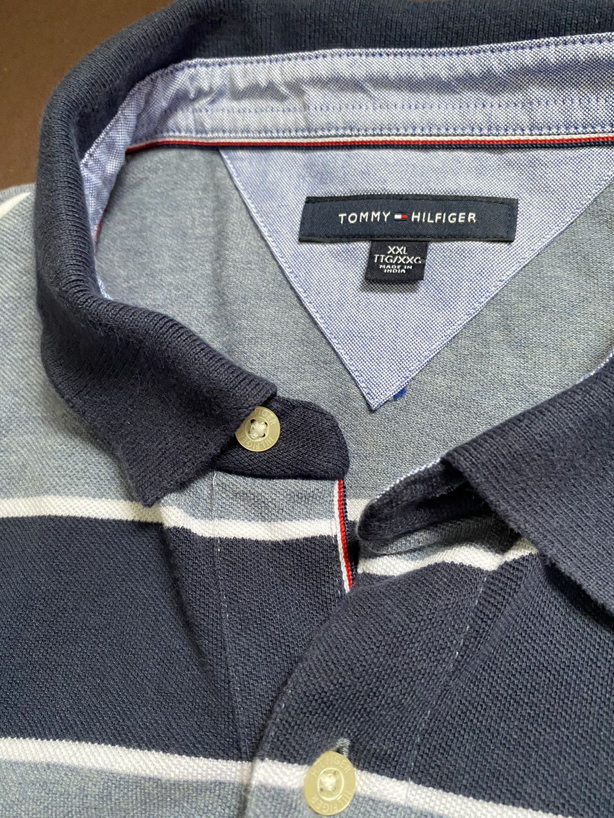 Tommy Hilfiger Tommy Hilfiger Long Sleeve Rugby Polo Shirt Size US XXL / EU 58 / 5 - 2 Thumbnail