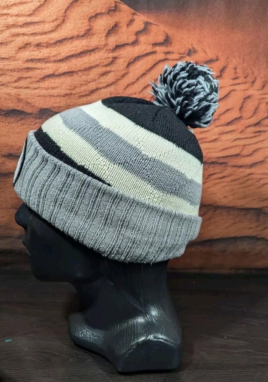 Mitchell & Ness NBA Mitchell And Ness Grey San Antonio Spurs Beanie WPom Pom Size ONE SIZE - 6 Thumbnail