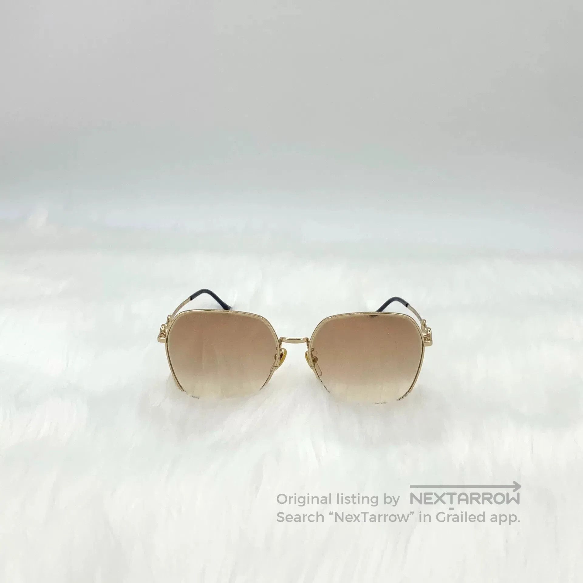 Gucci Gucci Gradient Brown Square Horsebit Sunglasses. Size ONE SIZE - 3 Thumbnail