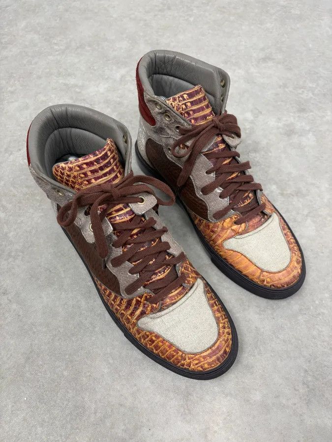 Balenciaga Balenciaga Python Leather High Hybrid Sneakers Size US 8 / EU 41 - 4 Thumbnail