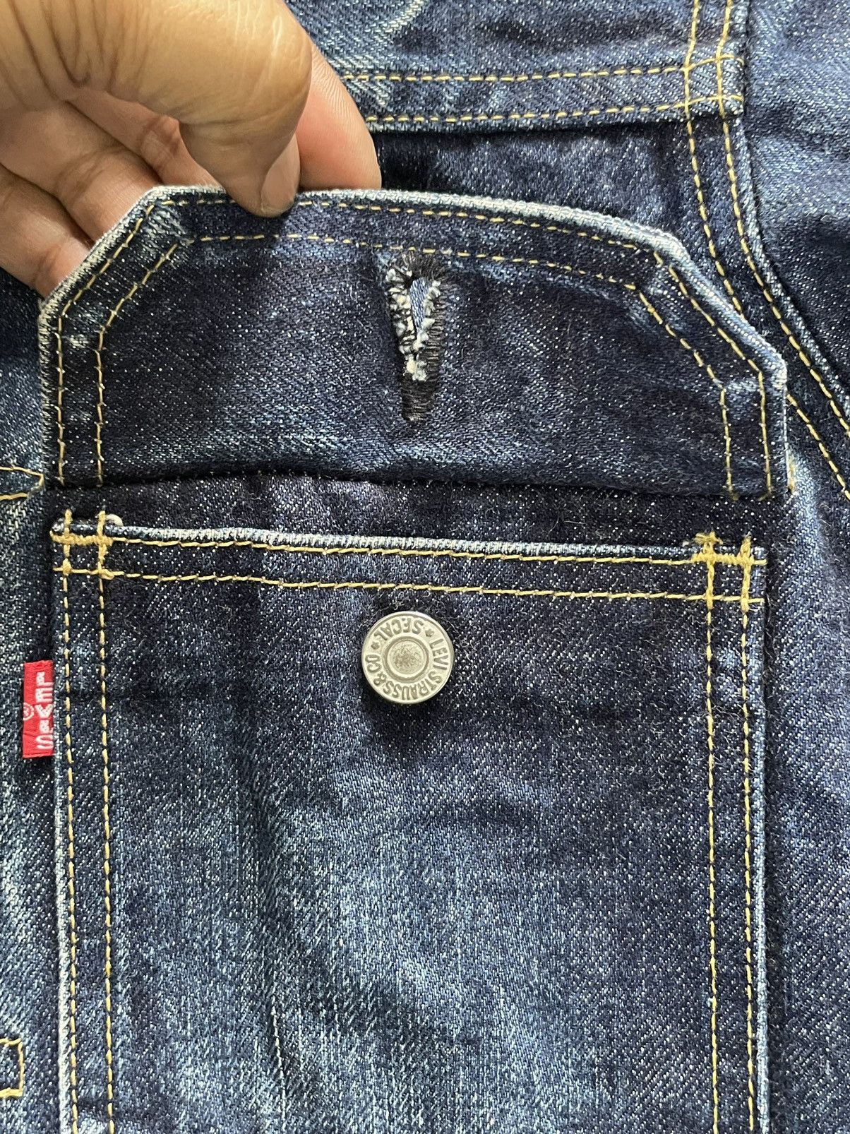 Levi's Vintage 1999 Levis 507XX E Selvedge Denim Jacket Size US S / EU 44-46 / 1 - 16 Thumbnail
