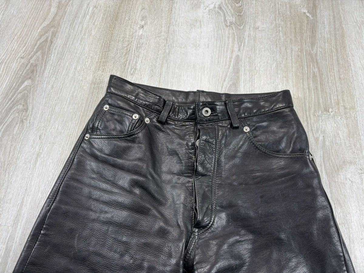 Genuine Leather × Leather × Vintage Womens biker motorcycle leather pants Pantera Size 29 Size 24" / US 00 / IT 34 - 4 Thumbnail