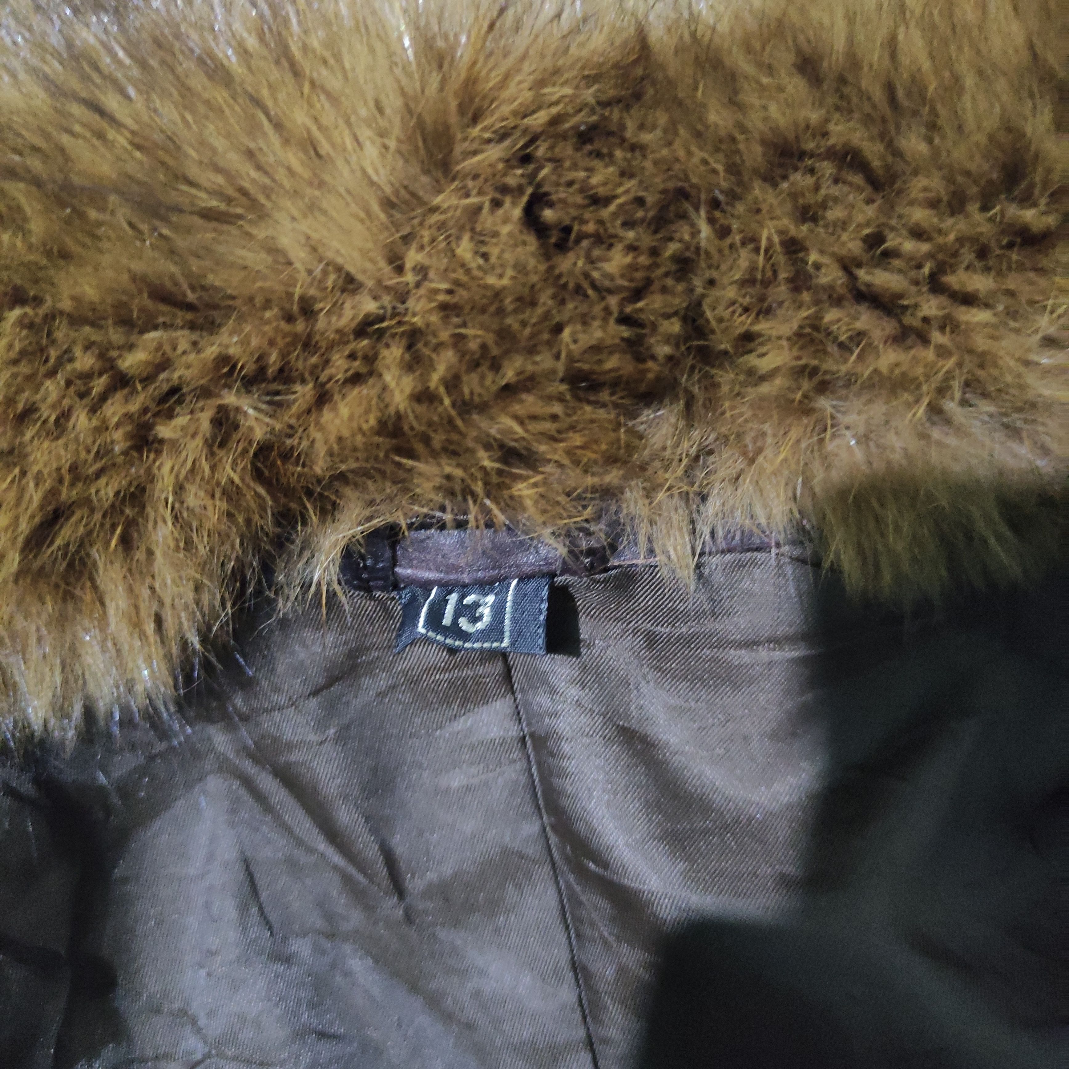 Japanese Brand Vintage 80s/90s Leather Fur Coat – Japanese Brand Size M / US 6-8 / IT 42-44 - 5 Thumbnail