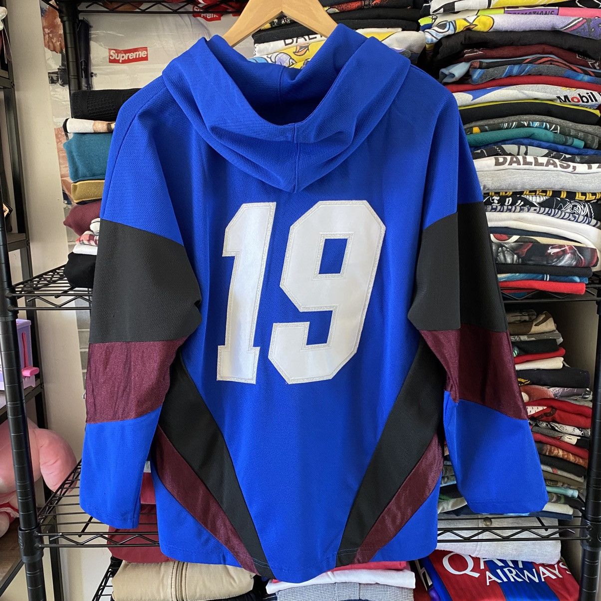 Supreme Supreme Hooded Hockey Jersey Royal Blue 2017 Size US S / EU 44-46 / 1 - 5 Thumbnail