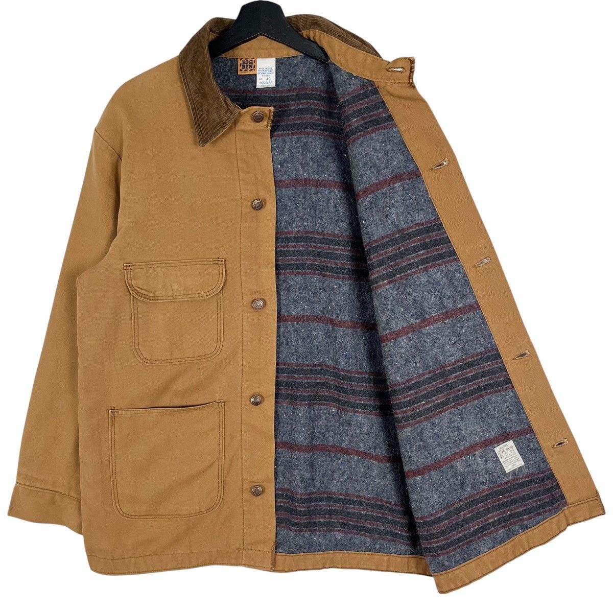 Vintage Vintage 90s Big Ben Canvas Workers Jacket Size US M / EU 48-50 / 2 - 6 Thumbnail
