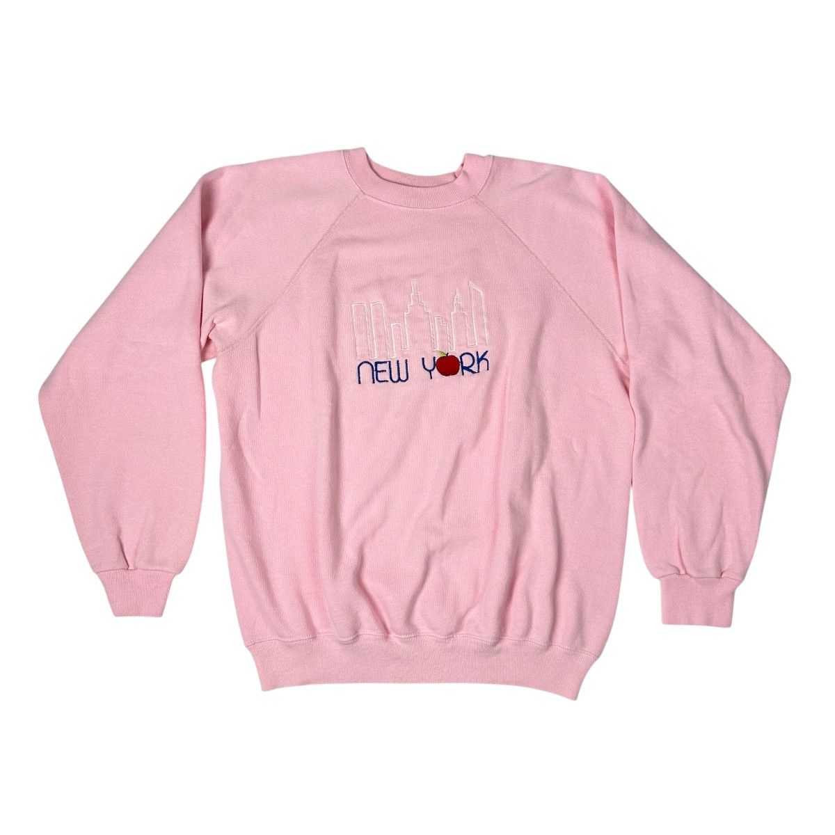 Hanes Vintage Hanes Pink New York Souvenir Sweatshirt Crewneck Size L / US 10 / IT 46 - 1 Thumbnail