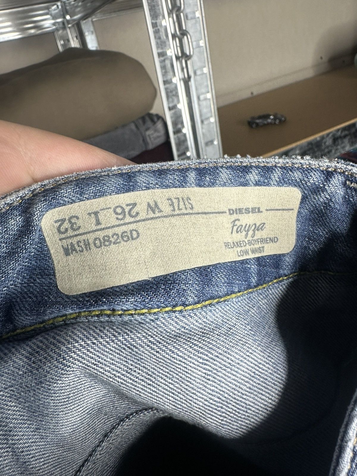 Diesel DIESEL FAYZA 26 x 32 Women’s s Denim Jeans Pants Tapered Leg Size 26" / US 2 / IT 38 - 5 Thumbnail