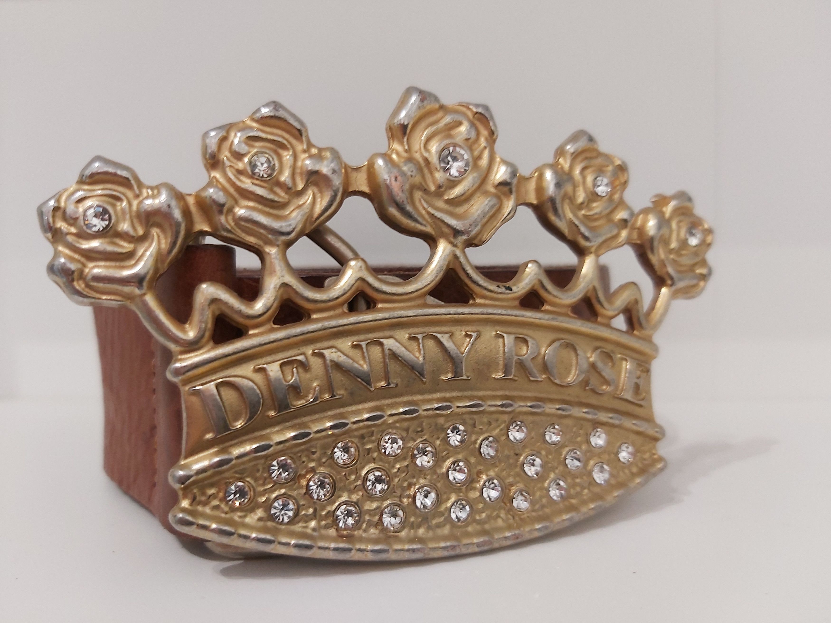 Other Y2K Denny Rose belt. Large crown crystals leather Italy Size ONE SIZE - 16 Thumbnail