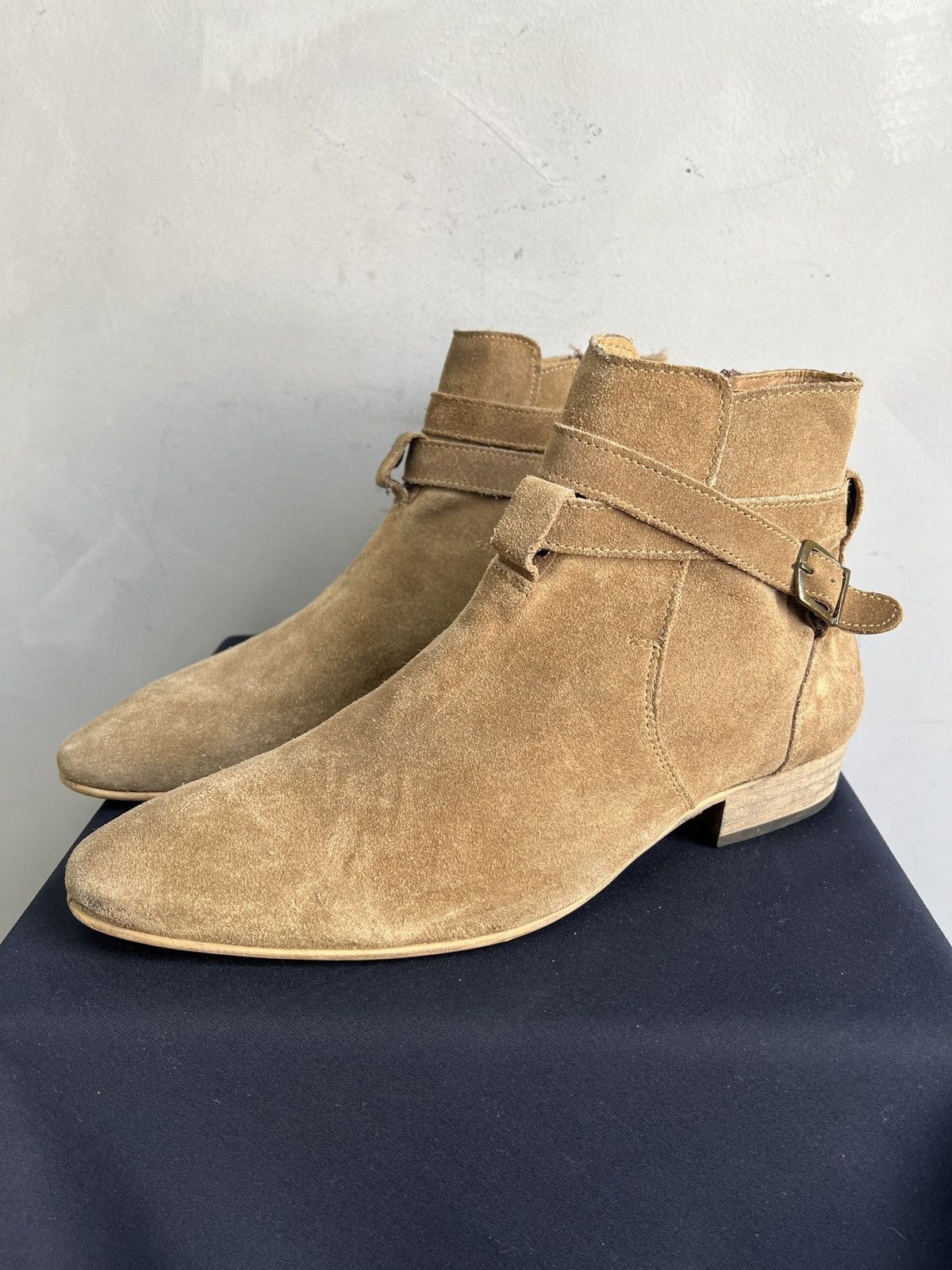 Western Rise Guidi style suede ankle moto boots avant garde y2k Size US 9 / EU 42 - 6 Thumbnail