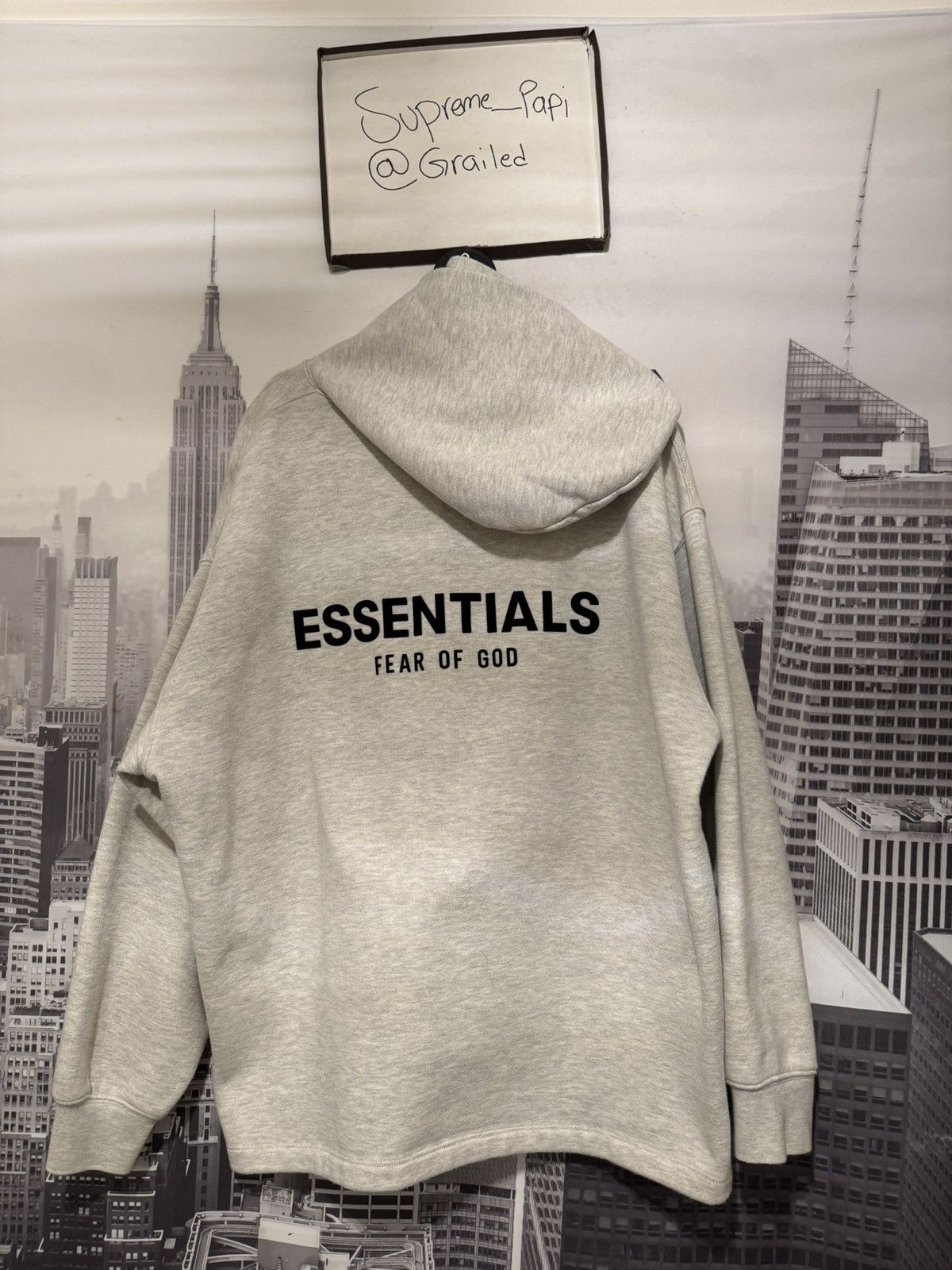 Fear of God Fear of God Essentials Relaxed Hoodie Light Oatmeal SZ Sm🔥 Size US S / EU 44-46 / 1 - 1 Thumbnail