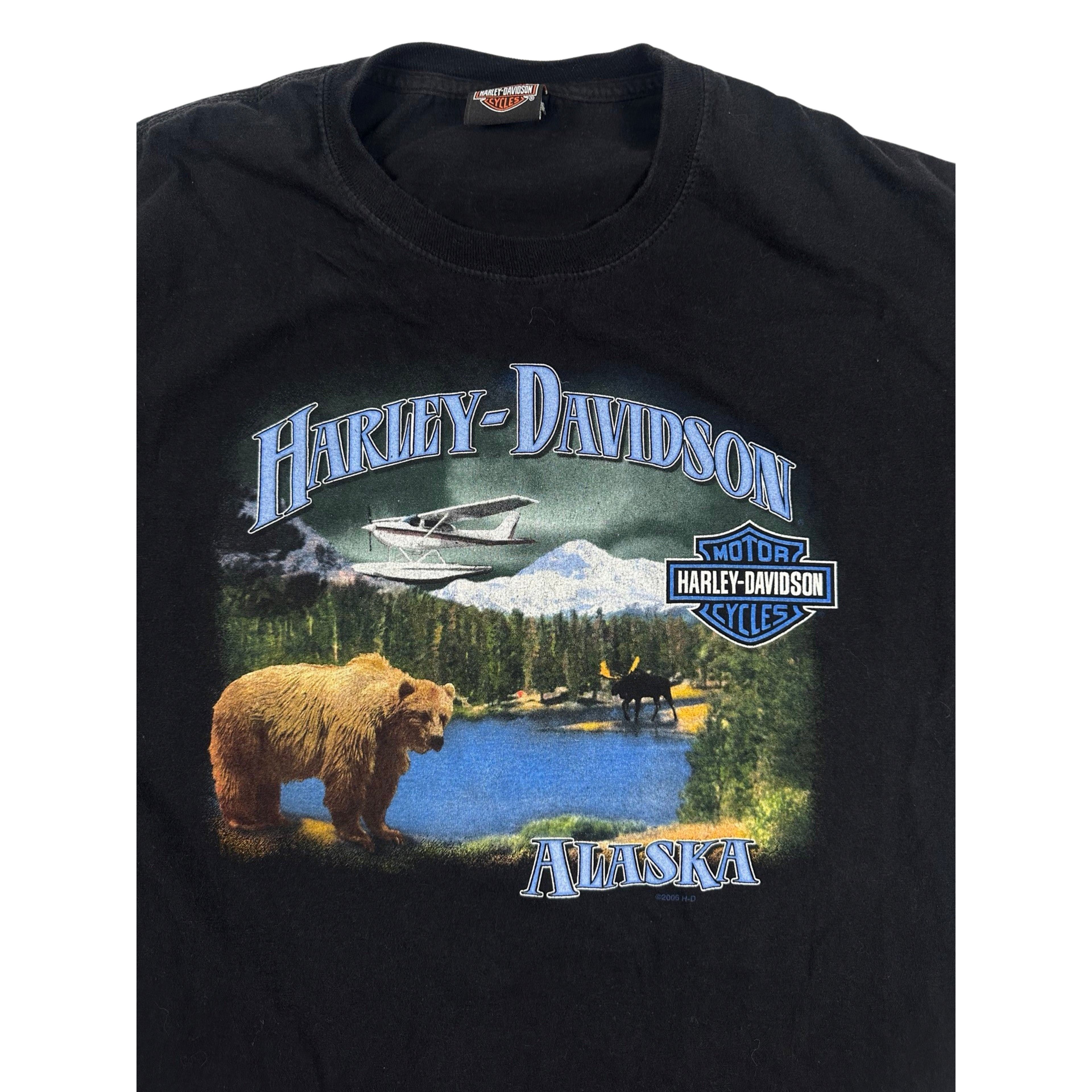 Vintage Harley Davidson Alaska Size US XL / EU 56 / 4 - 4 Thumbnail