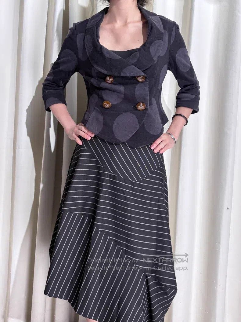 Vivienne Westwood Vivienne Westwood Vintage polka dot bow collar jacket Size L / US 10 / IT 46 - 3 Thumbnail